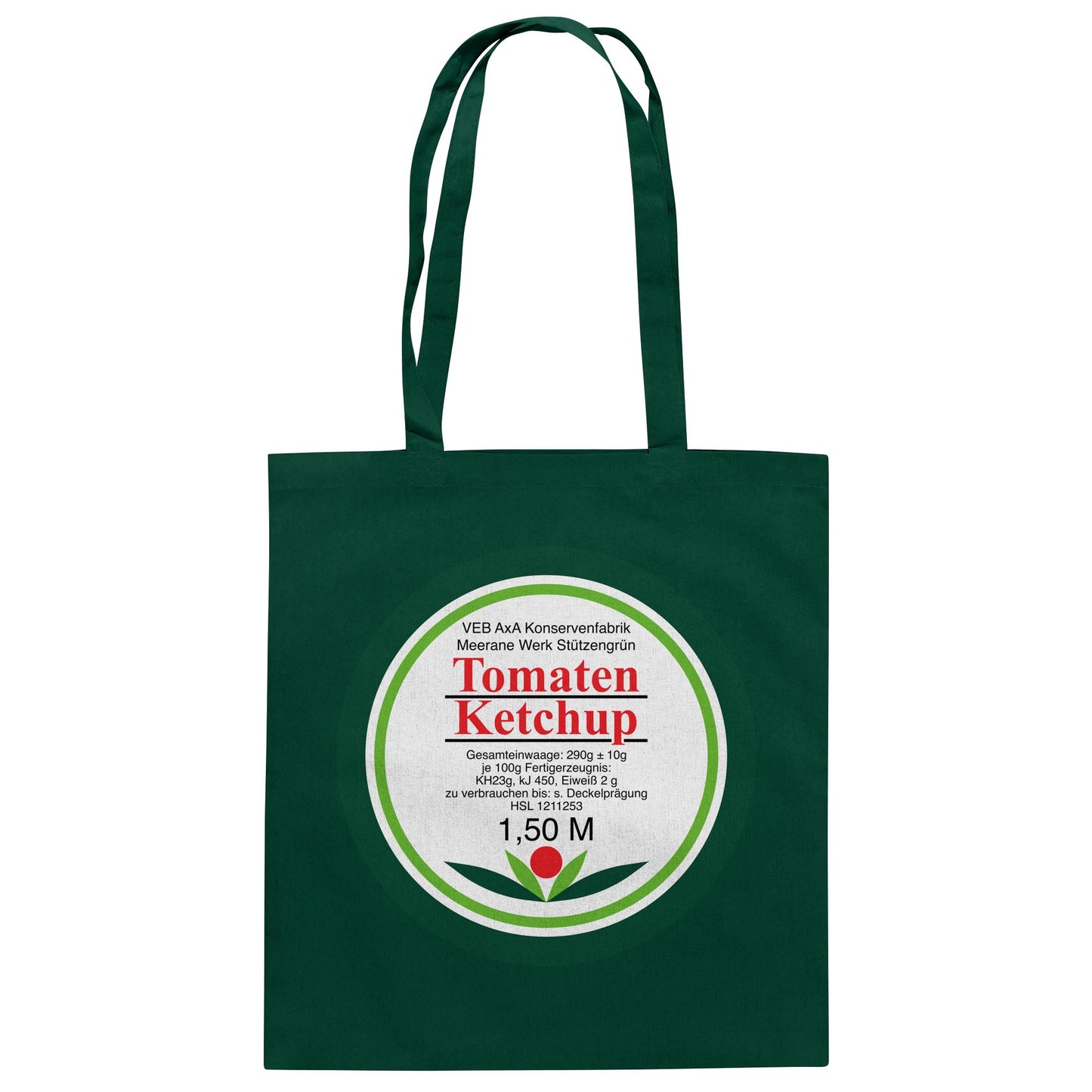 DDR Ostalgie Baumwolltasche • VEB AXA KONSERVEN MEERANE - TOMATEN-KETCHUP