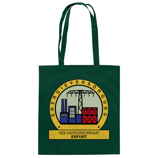 DDR Ostalgie Baumwolltasche • VEB ENERGIEKOMBINAT ERFURT