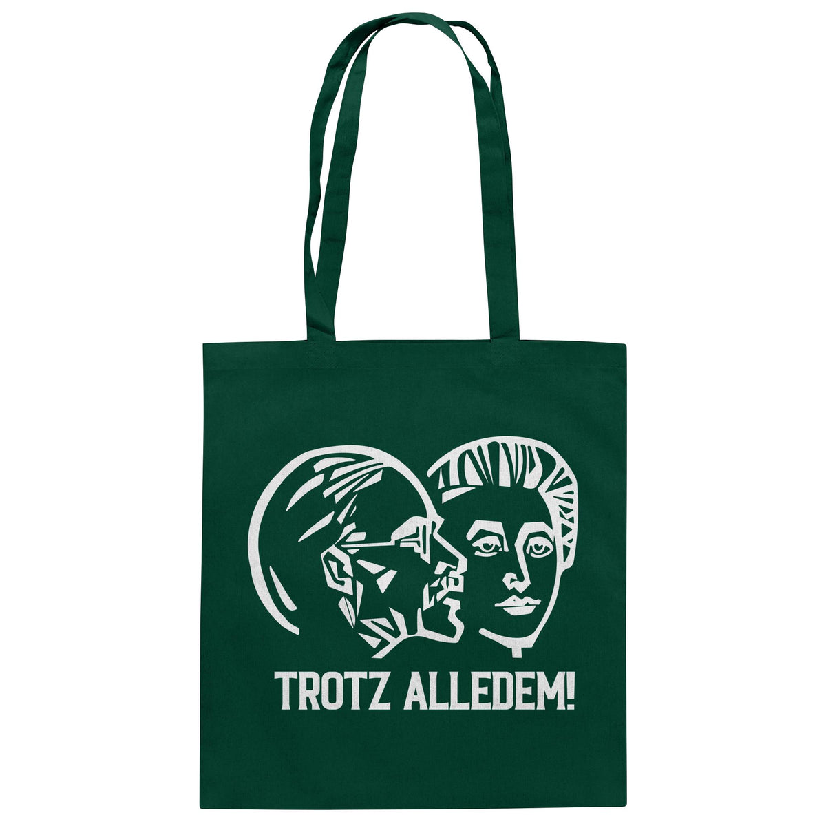 DDR Ostalgie Baumwolltasche • WALTER WOMACKA - TROTZ ALLEDEM (STAATSRATSGEBÄUDE, Aus der Geschichte der Deutschen Arbeiterbewegung, 1964)