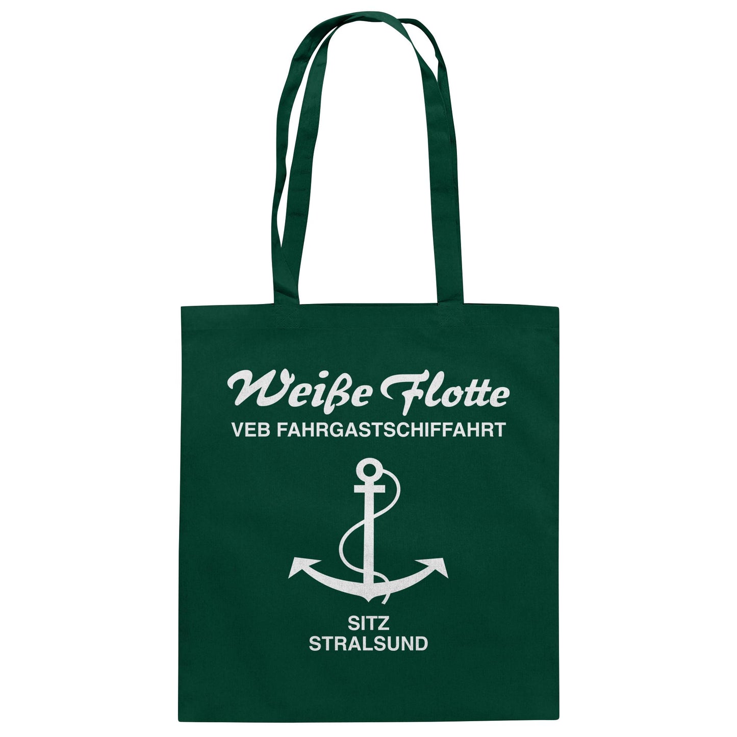DDR Ostalgie Baumwolltasche • VEB FAHRGASTSCHIFFAHRT, STRALSUND