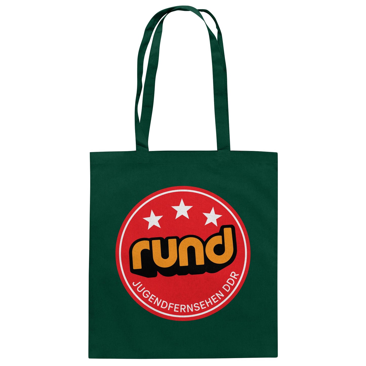DDR Ostalgie Baumwolltasche • RUND - JUGENDFERNSEHEN DDR