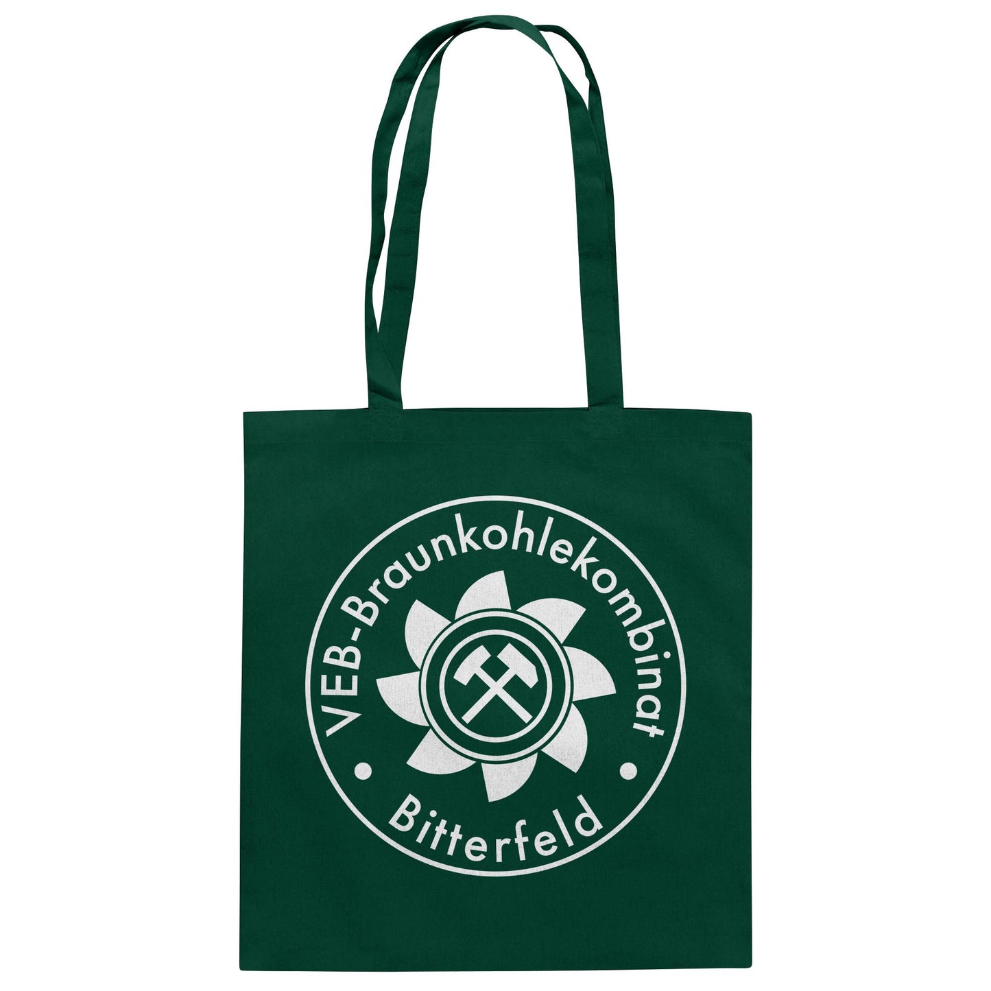 DDR Ostalgie Baumwolltasche • VEB BRAUNKOHLEKOMBINAT BITTERFELD