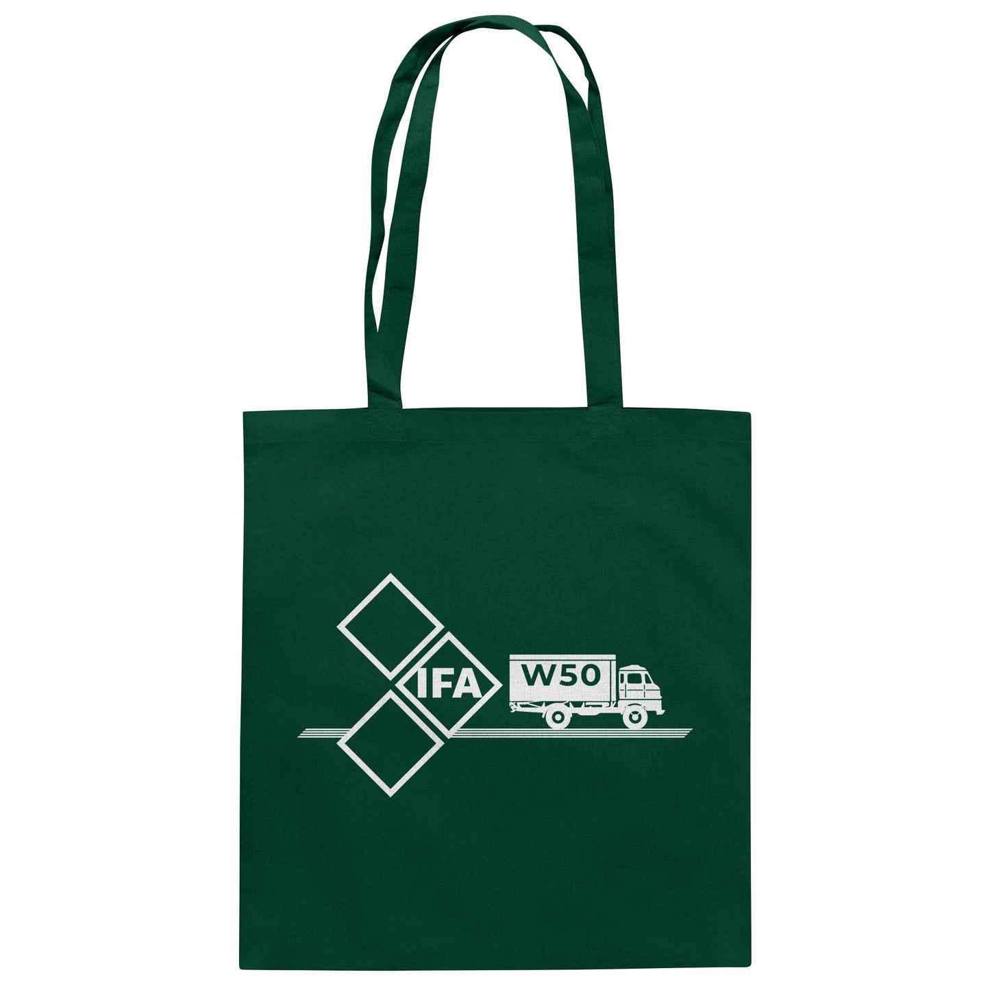 DDR Ostalgie Baumwolltasche • IFA W50 (ORIGINAL SCHILD)