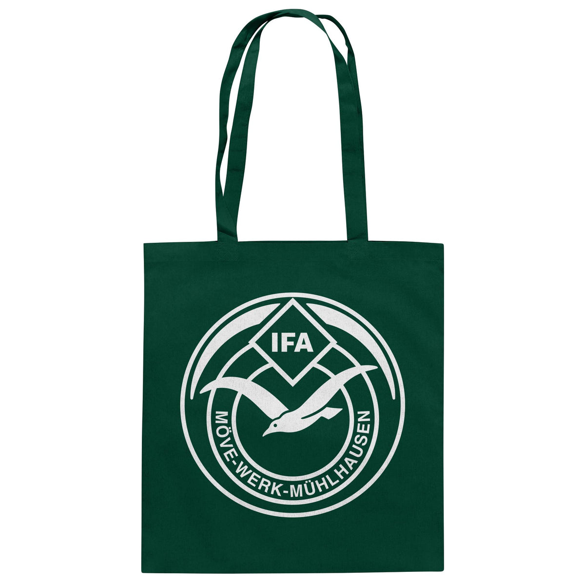 DDR Ostalgie Baumwolltasche • IFA MÖVE-WERK MÜHLHAUSEN