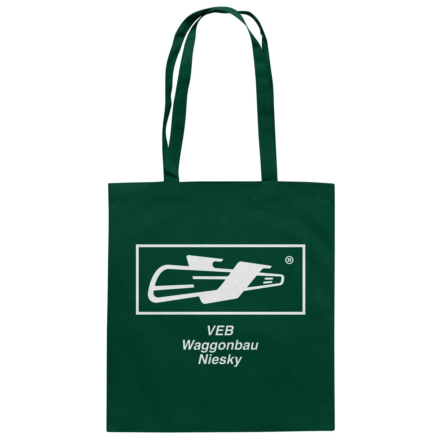 DDR Ostalgie Baumwolltasche • VEB WAGGONBAU NIESKY