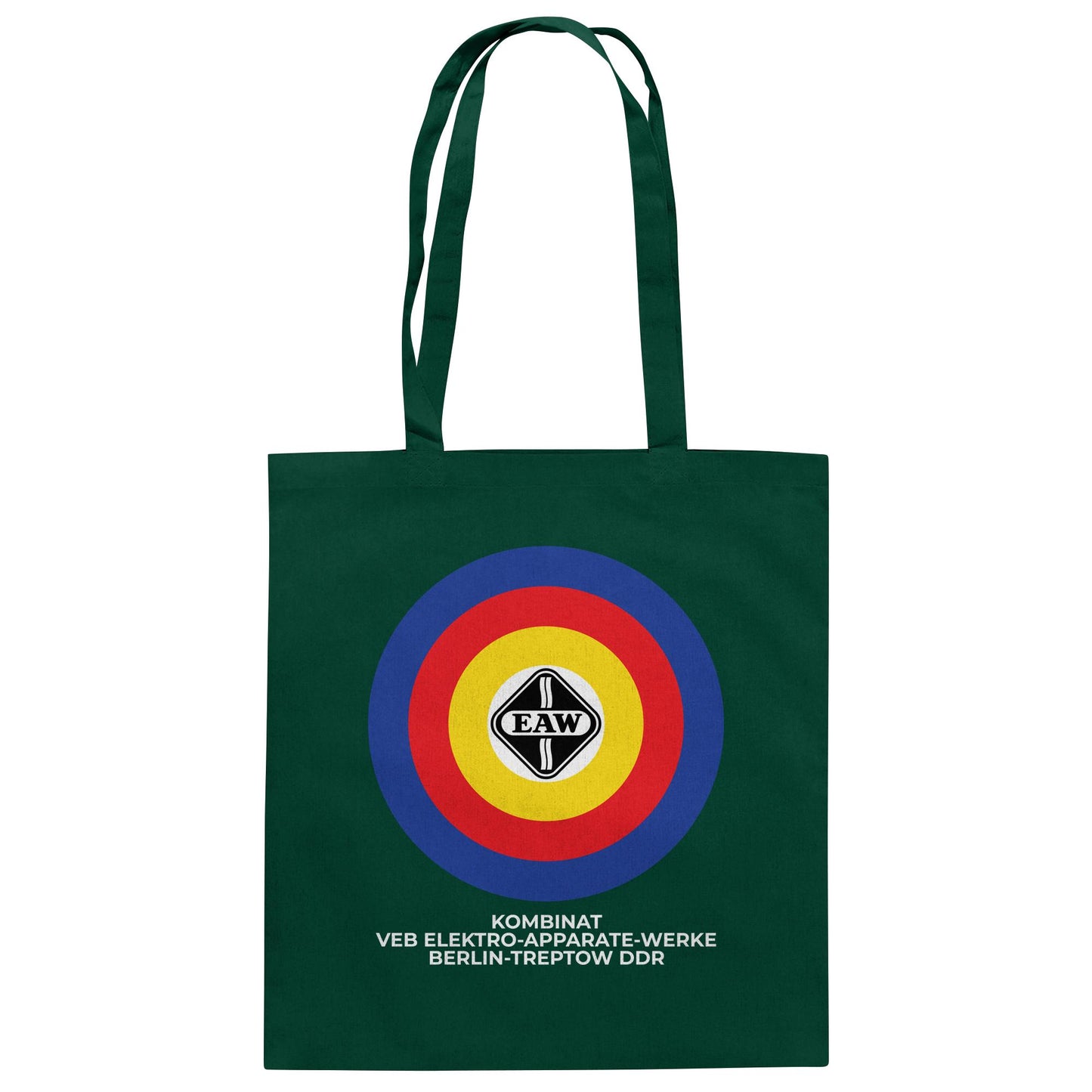 DDR Ostalgie Baumwolltasche • VEB ELEKTRO-APPARATE-WERKE BERLIN-TREPTOW