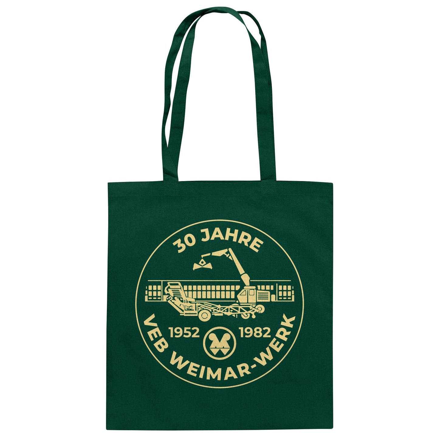DDR Ostalgie Baumwolltasche • 30 JAHRE VEB WEIMAR-WERK