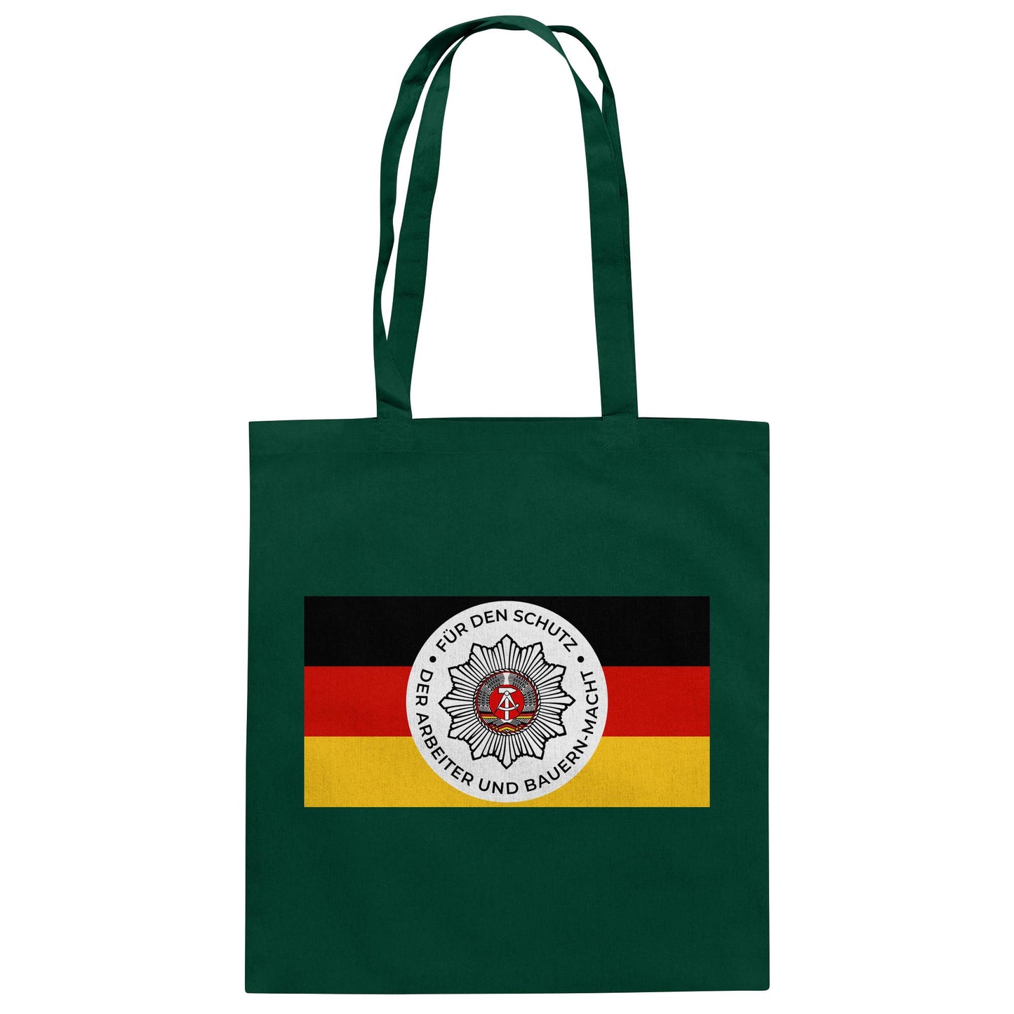 DDR Ostalgie Baumwolltasche • NVA - FÜR DEN SCHUTZ DER ARBEITER- UND BAUERNMACHT (ORIGINAL BANDEROLE)
