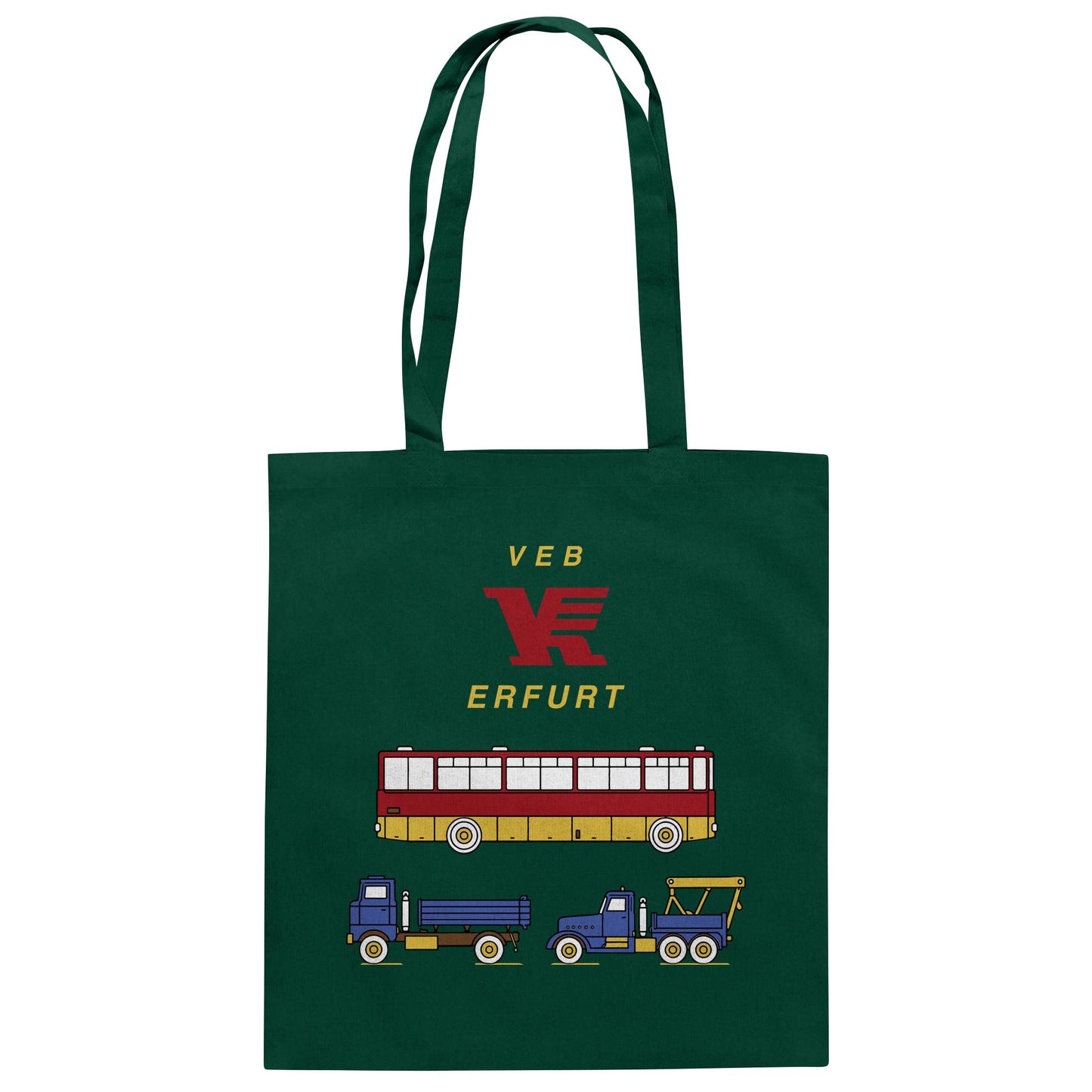 DDR Ostalgie Baumwolltasche • VEB VERKEHRSKOMBINAT ERFURT