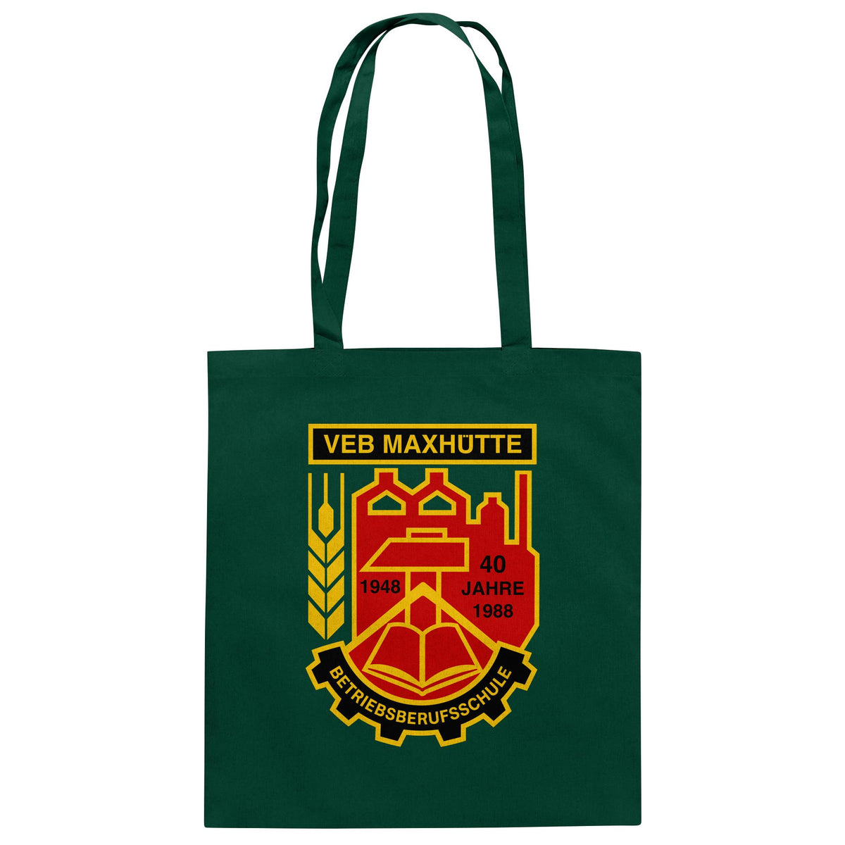 VEB MAXHÜTTE - BETRIEBSBERUFSSCHULE | DDR Ostalgie Baumwolltasche