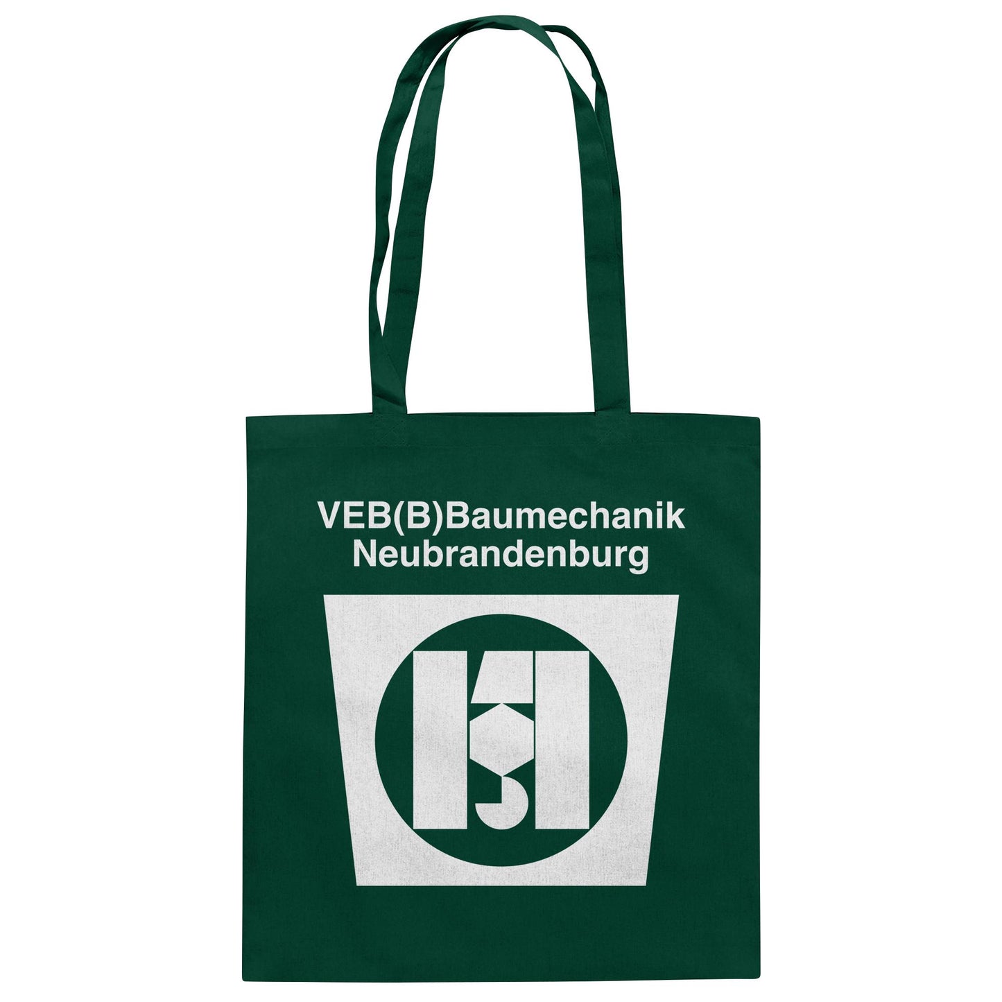 DDR Ostalgie Baumwolltasche • VEB BAUMECHANIK NEUBRANDENBURG