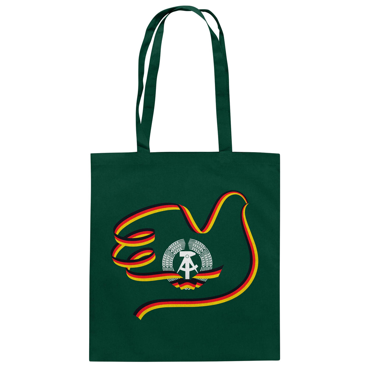 DDR Ostalgie Baumwolltasche • DDR - 40 JAHRE FRIEDEN IN DEUTSCHLAND (ORIGINAL-PLAKAT)