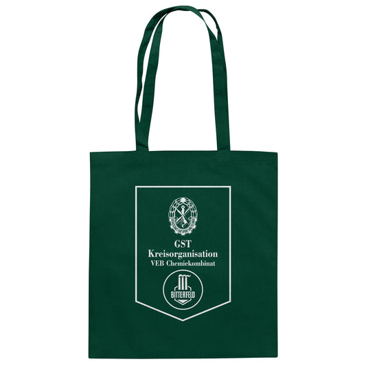 DDR Ostalgie Baumwolltasche • GST DES VEB CHEMIEKOMBINAT BITTERFELD