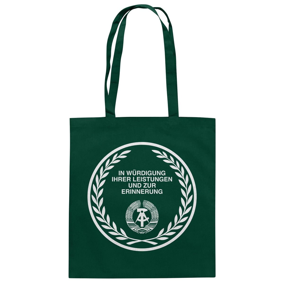 DDR Ostalgie Baumwolltasche • EHRENMÜNZE - IN WÜRDIGUNG IHRER LEISTUNGEN