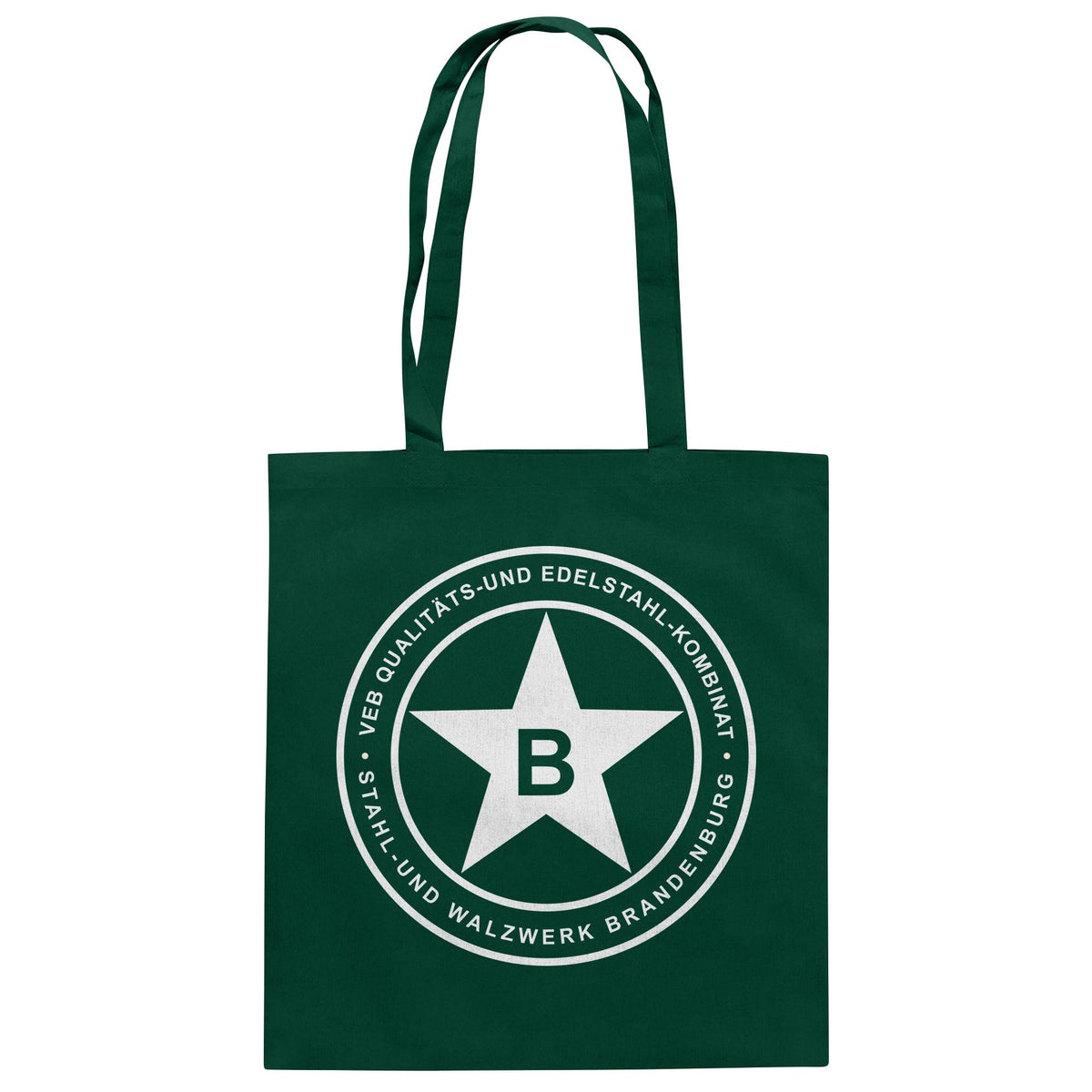 DDR Ostalgie Baumwolltasche • VEB QUALITÄTS- UND EDELSTAHL-KOMBINAT BRANDENBURG