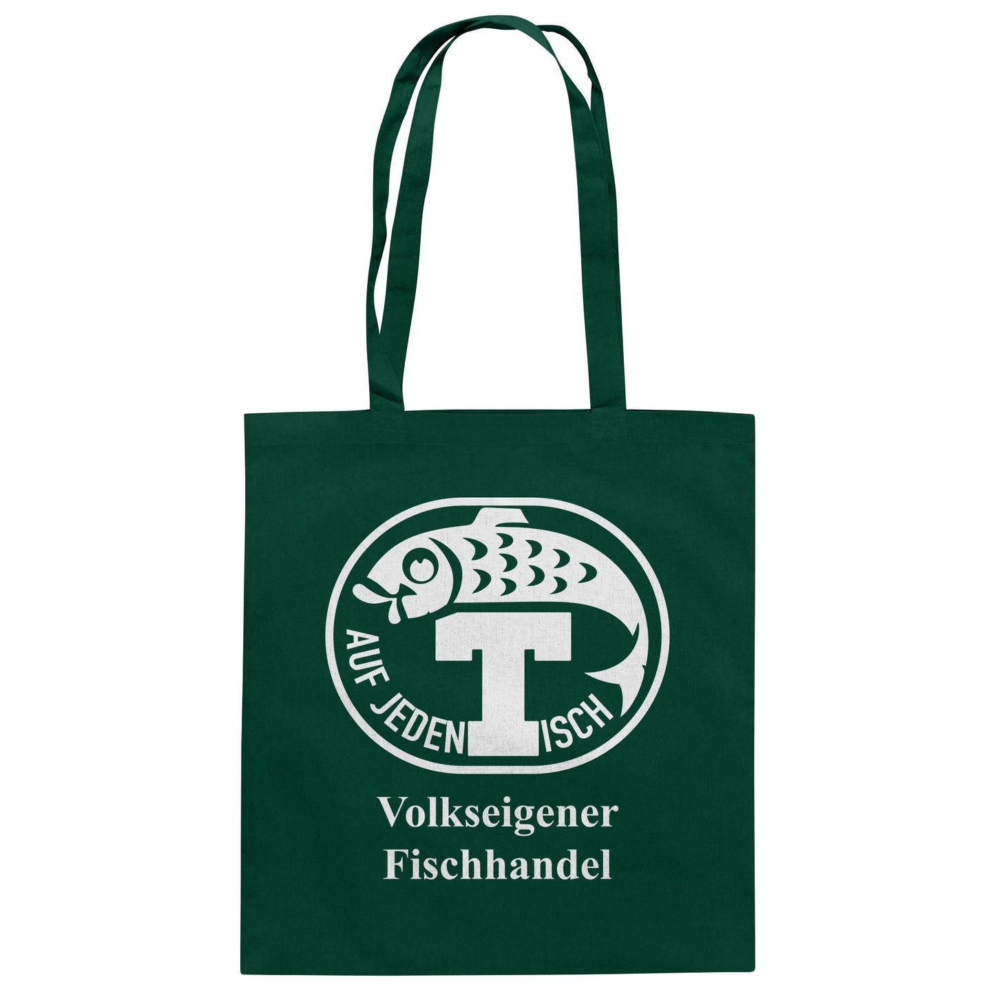 DDR Ostalgie Baumwolltasche • VEB VOLKSEIGENER FISCHHANDEL
