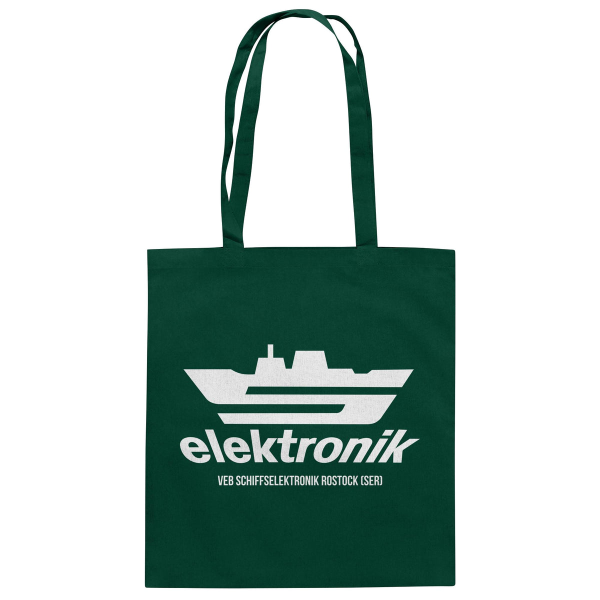 DDR Ostalgie Baumwolltasche • VEB SCHIFFSELEKTRONIK ROSTOCK