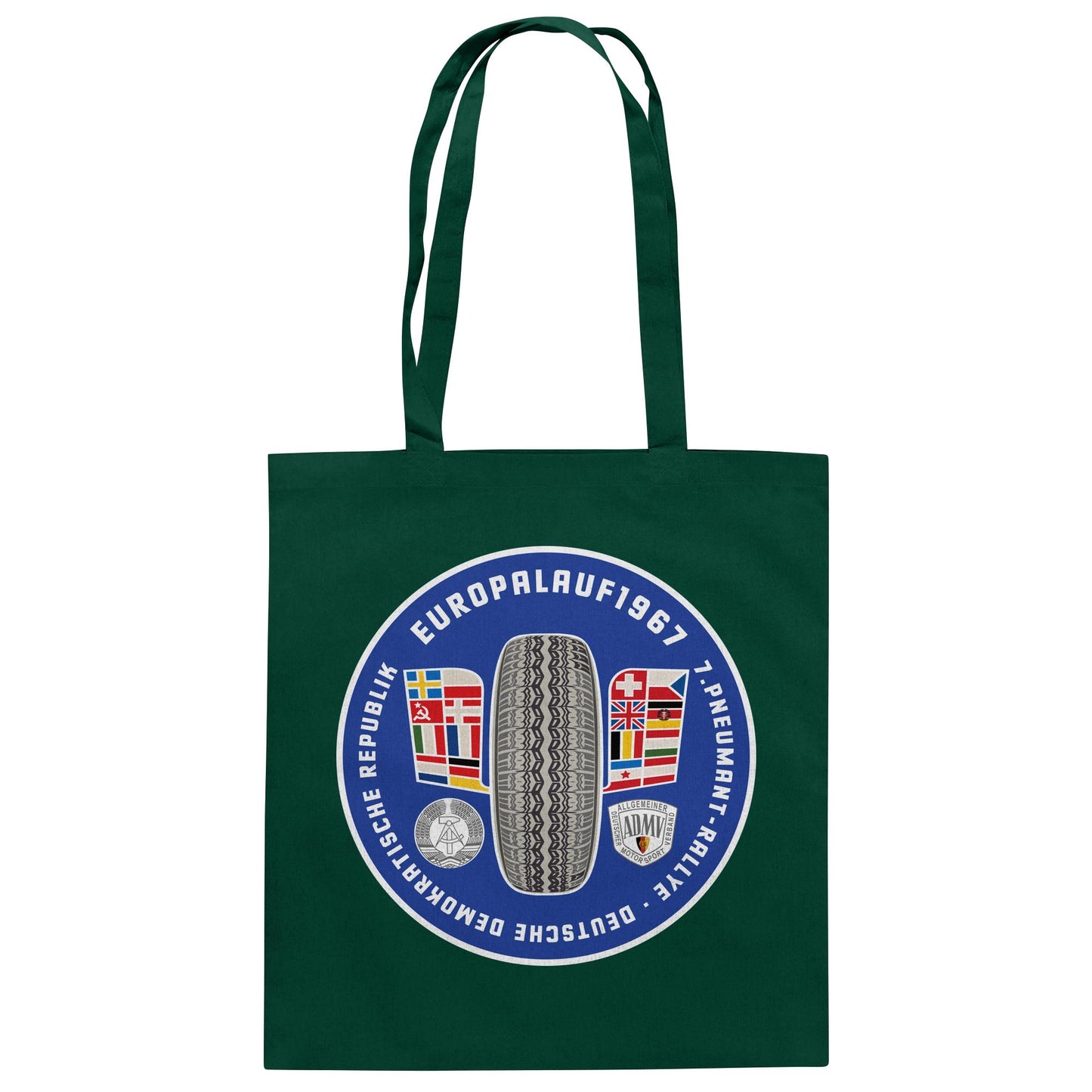 DDR Ostalgie Baumwolltasche • PNEUMANT RALLYE, EUROPALAUF 1967
