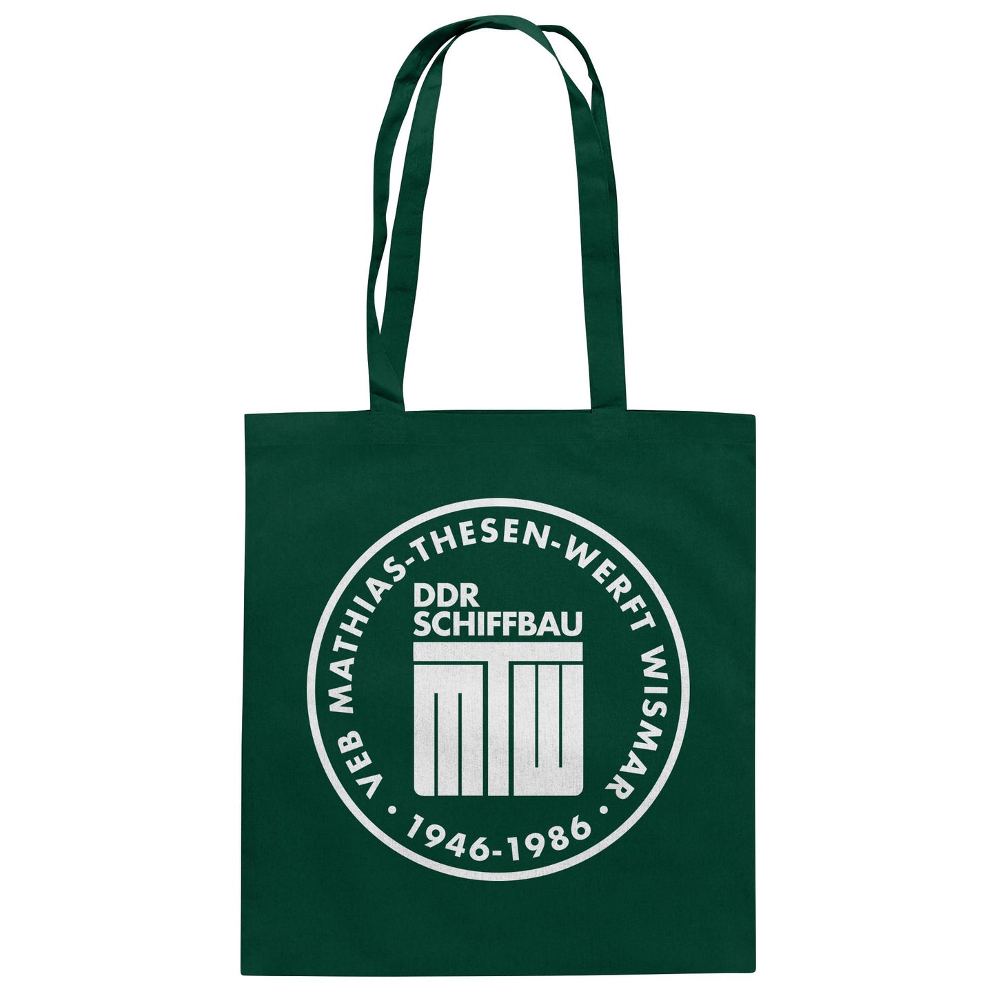 DDR Ostalgie Baumwolltasche • MATHIAS-THESEN-WERFT WISMAR