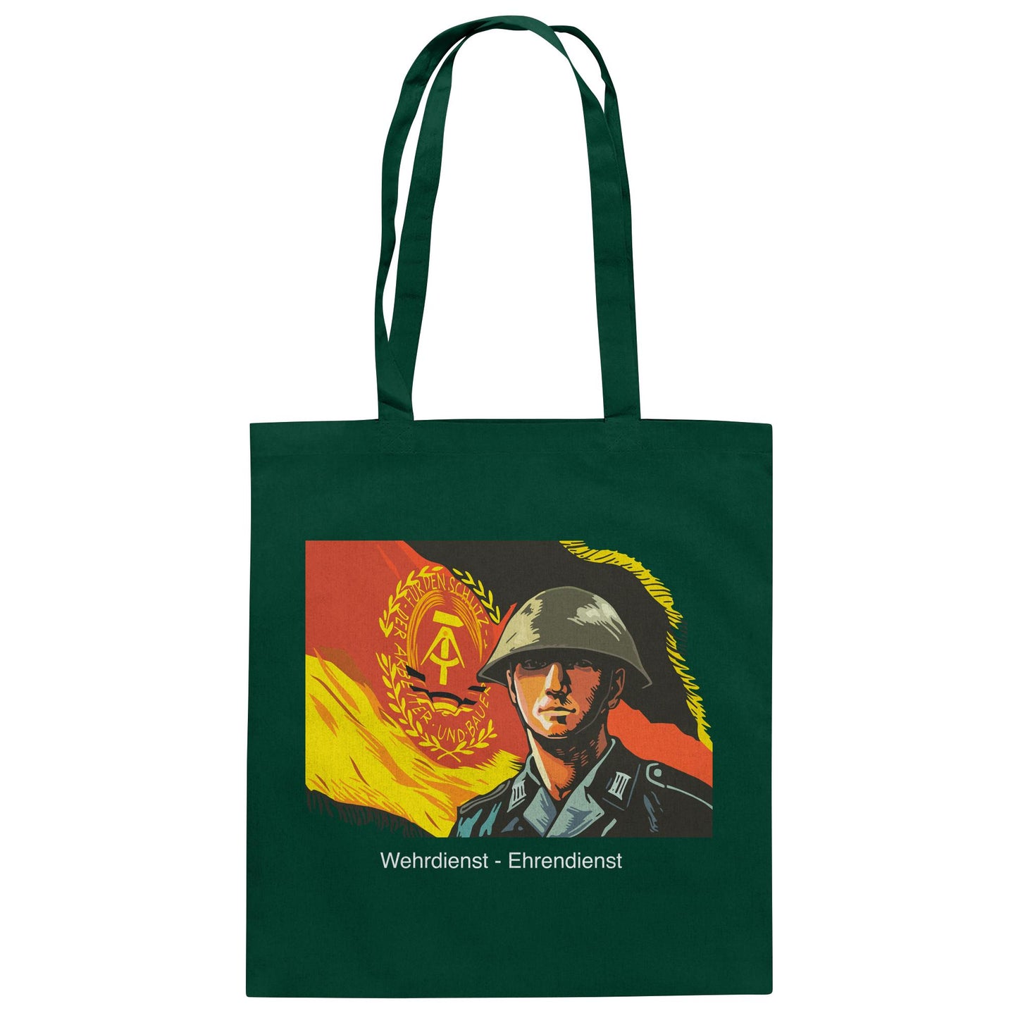 DDR Ostalgie Baumwolltasche • NVA WEHRDIENST - EHRENDIENST