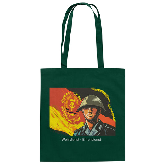 DDR Ostalgie Baumwolltasche • NVA WEHRDIENST - EHRENDIENST