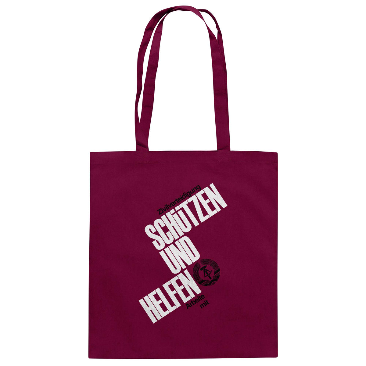 DDR-ZIVILVERTEIDIGUNG (ORIGINAL-PLAKAT) | DDR Ostalgie Baumwolltasche