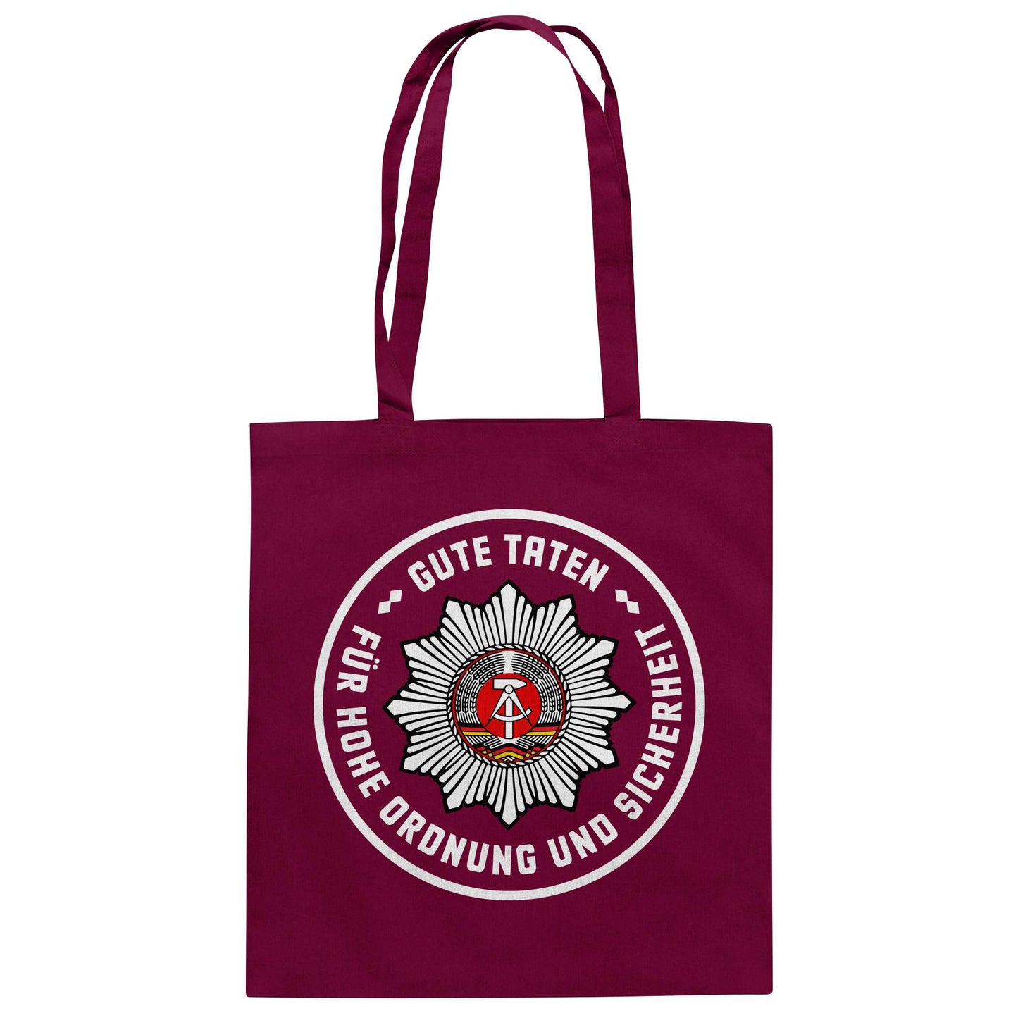 DDR Ostalgie Baumwolltasche • ABZEICHEN VOLKSPOLIZEI FÜR JUNGE PIONIERE