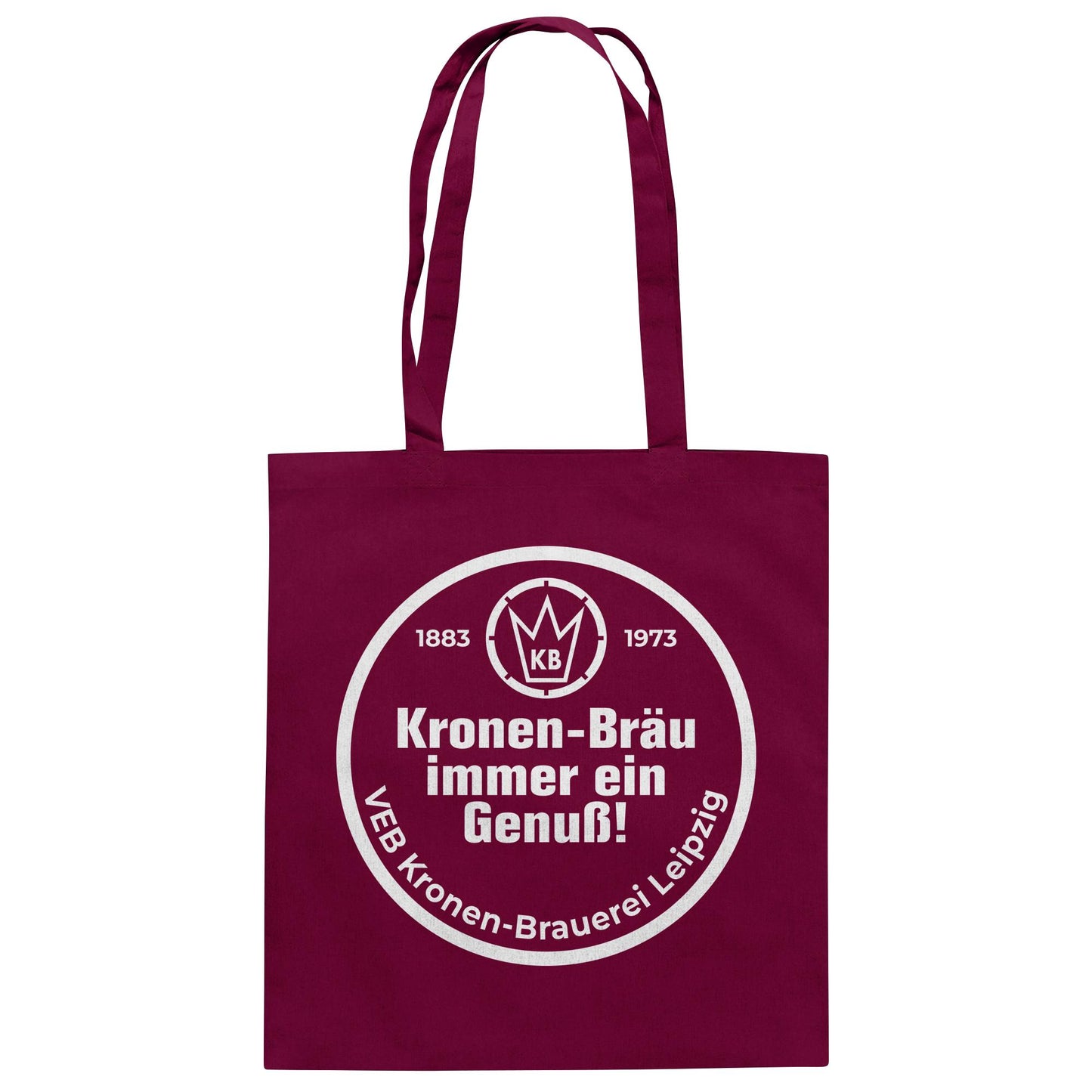 DDR Ostalgie Baumwolltasche • VEB KRONEN-BRAUEREI BIER LEIPZIG