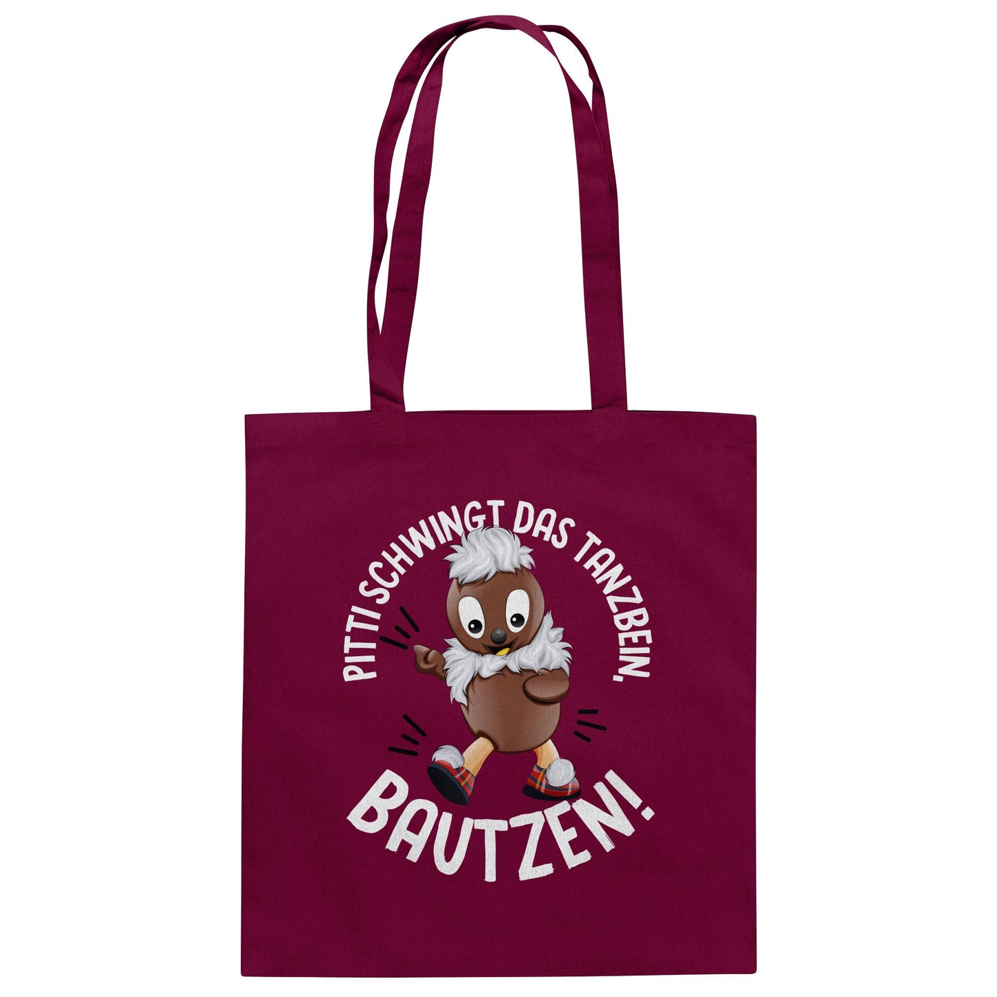 Pitti Stadt Nicki (Baumwolltasche) • PITTI SCHWINGT DAS TANZBEIN, BAUTZEN!