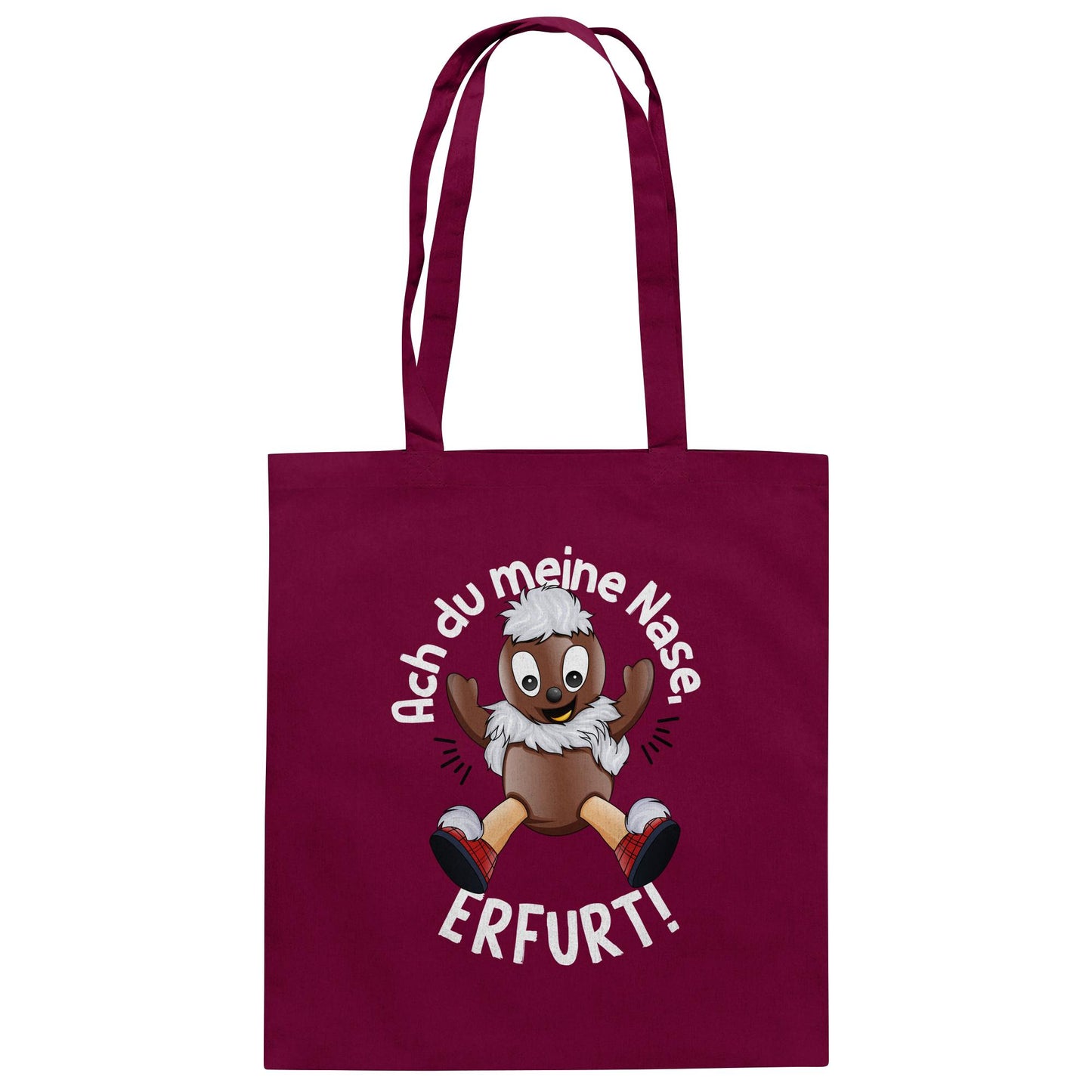 Pitti Stadt Nicki (Baumwolltasche) • ACH DU MEINE NASE ERFURT!