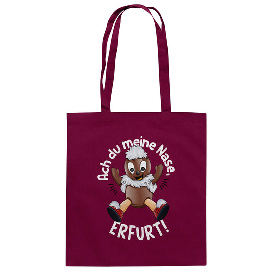 Pitti Stadt Nicki (Baumwolltasche) • ACH DU MEINE NASE ERFURT!
