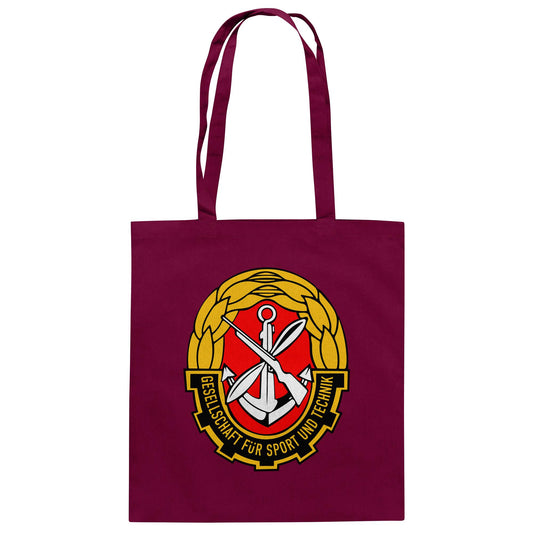 DDR Ostalgie Baumwolltasche • GST - GESELLSCHAFT FÜR SPORT UND TECHNIK