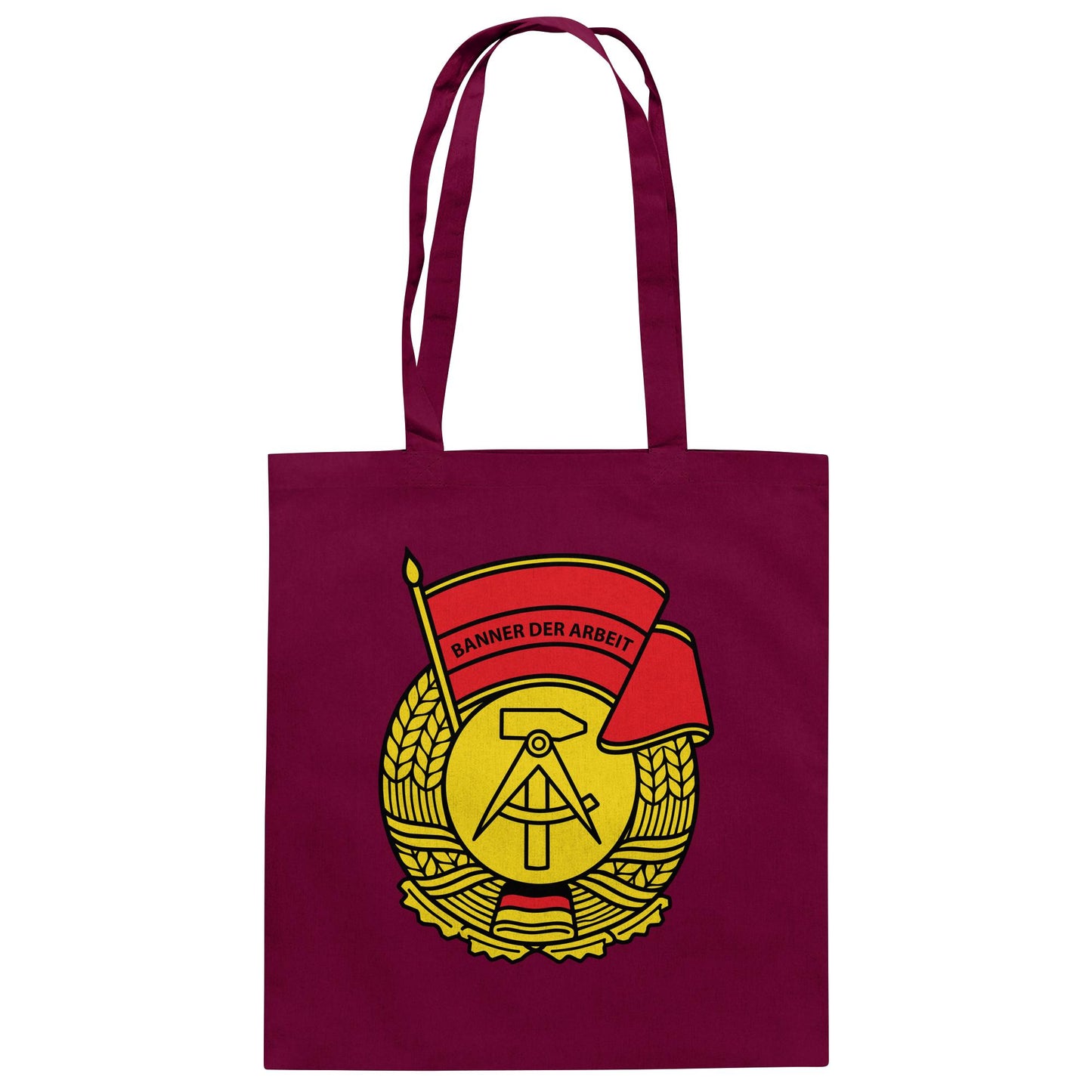 DDR Ostalgie Baumwolltasche • BANNER DER ARBEIT