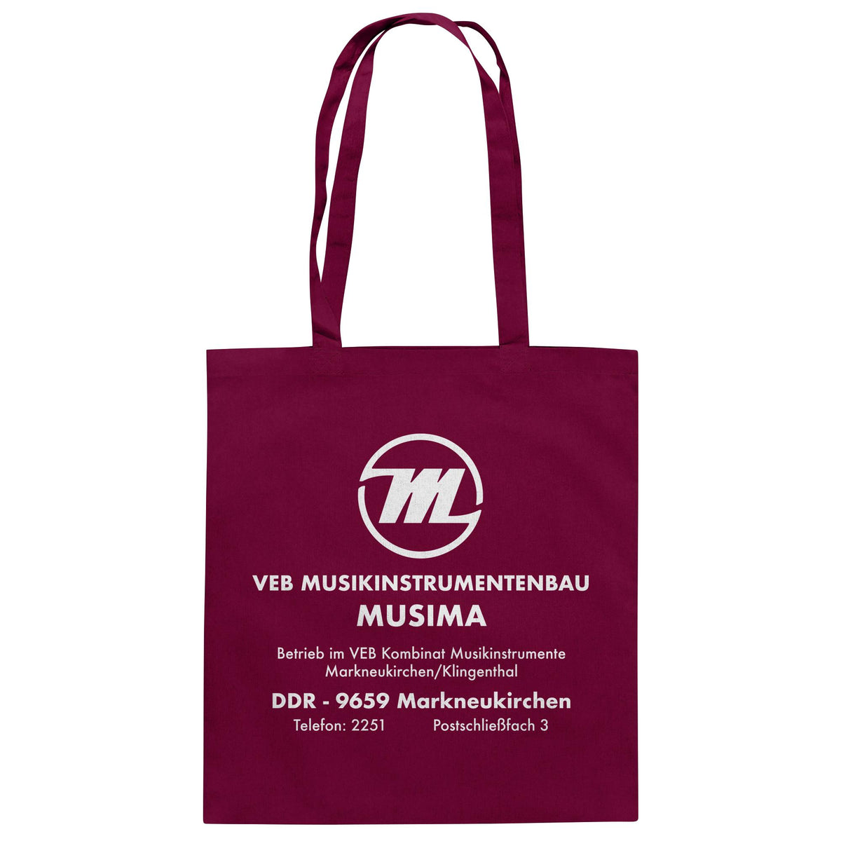 MUSIMA - VEB MUSIKINSTRUMENTENBAU KLINGENTHAL | DDR Ostalgie Baumwolltasche