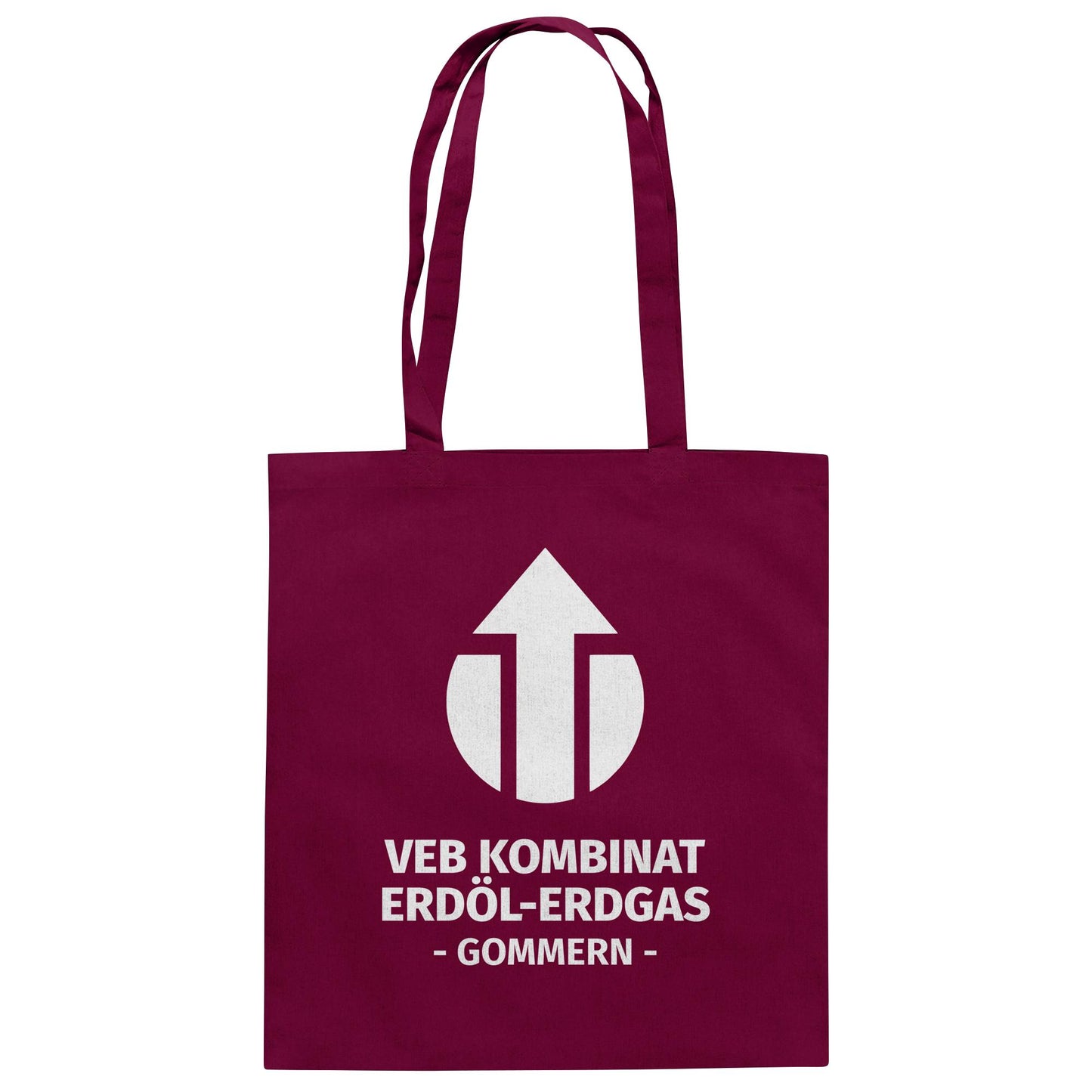 DDR Ostalgie Baumwolltasche • VEB KOMBINAT ERDÖL-ERDGAS GOMMERN