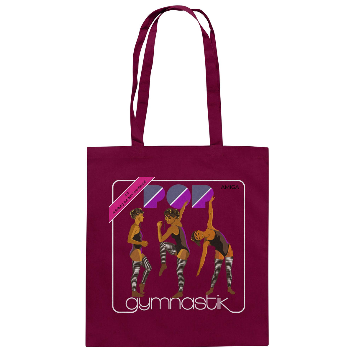 DDR Ostalgie Baumwolltasche • AMIGA POP-GYMNASTIK (ORIGINAL PLATTENCOVER)