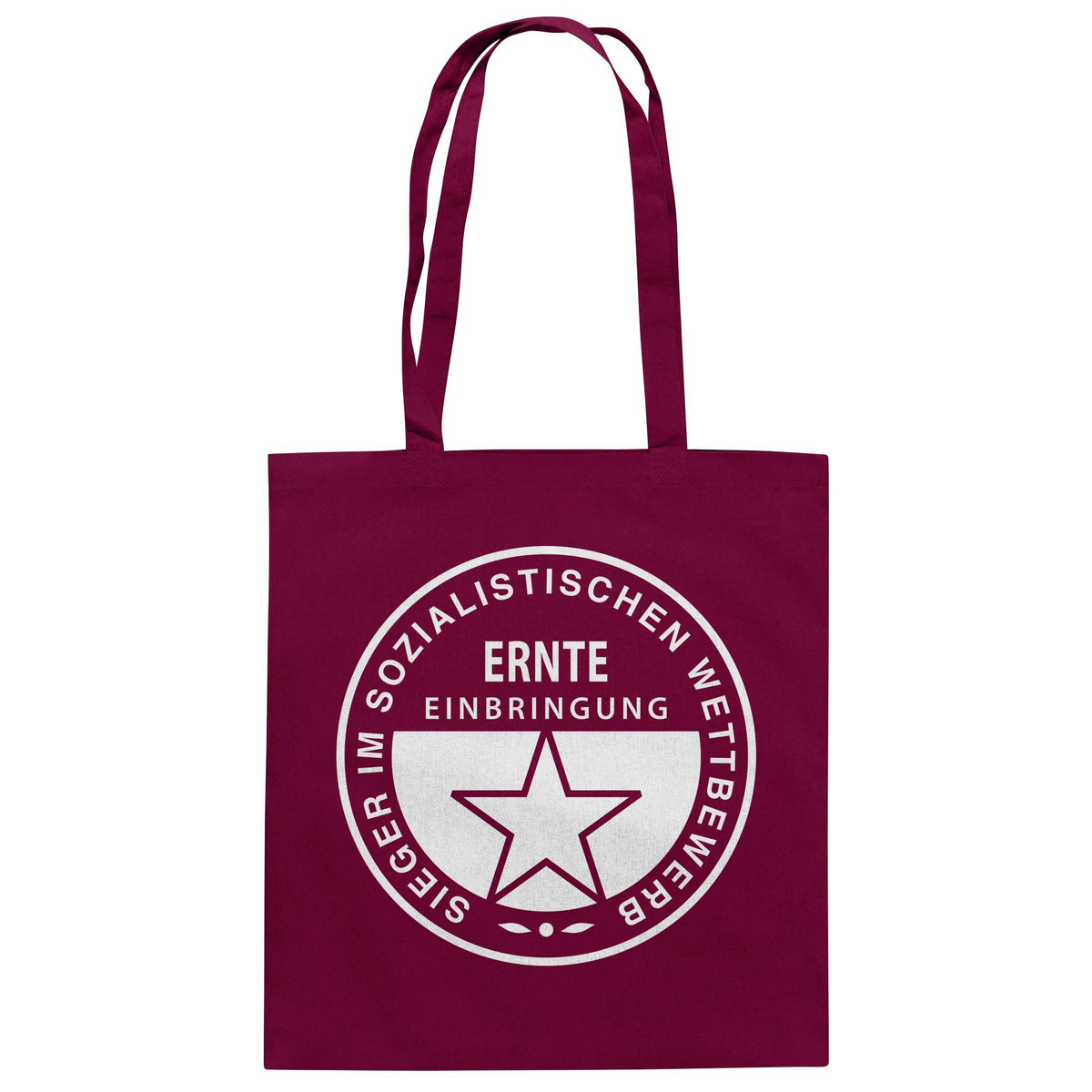 DDR Ostalgie Baumwolltasche • ERNTE-EINBRINGUNG - SIEGER (ORIGINAL-MEDAILLE)