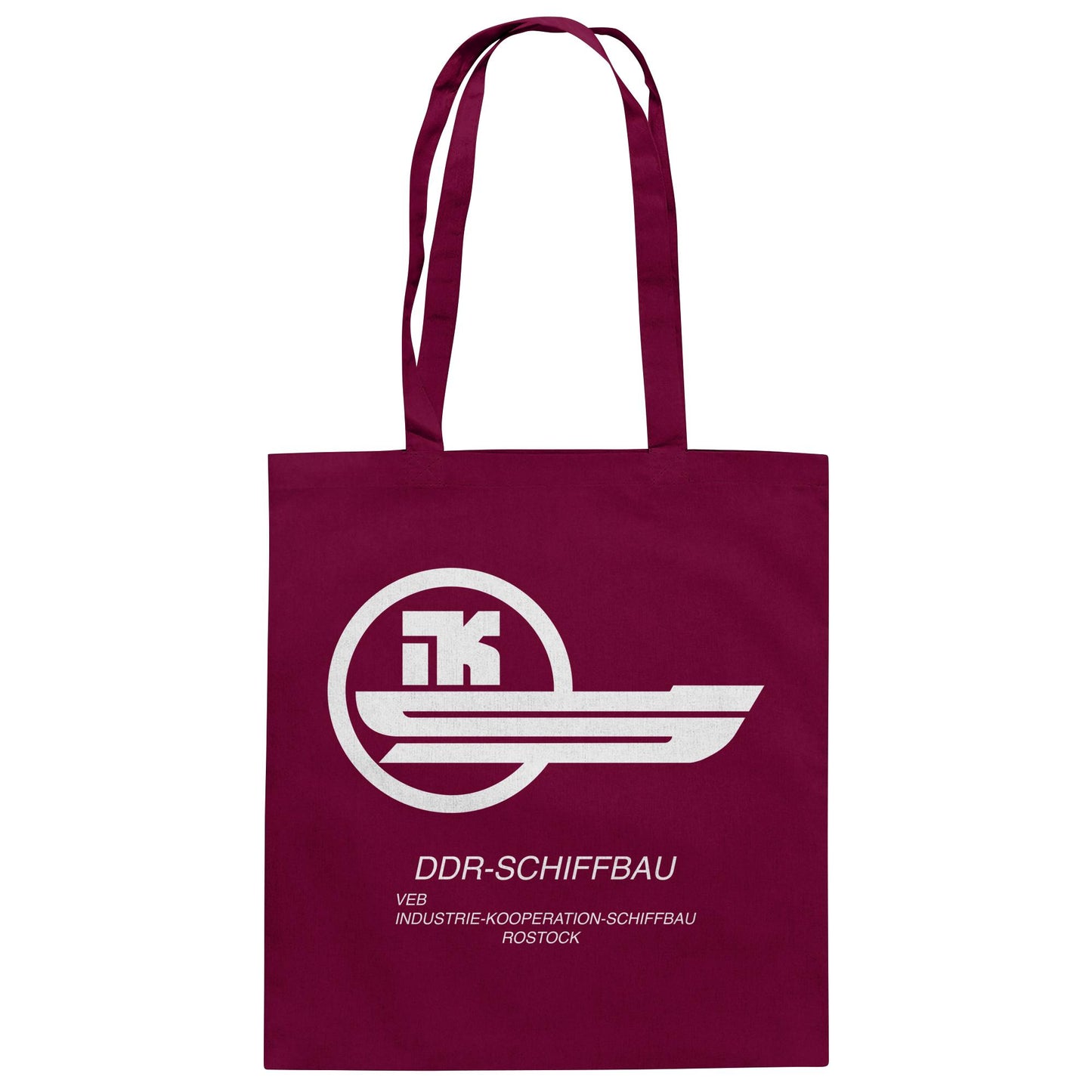 DDR Ostalgie Baumwolltasche • VEB INDUSTRIE-KOOPERATION SCHIFFBAU ROSTOCK