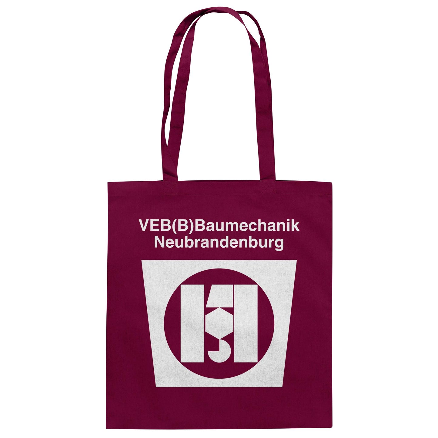 DDR Ostalgie Baumwolltasche • VEB BAUMECHANIK NEUBRANDENBURG