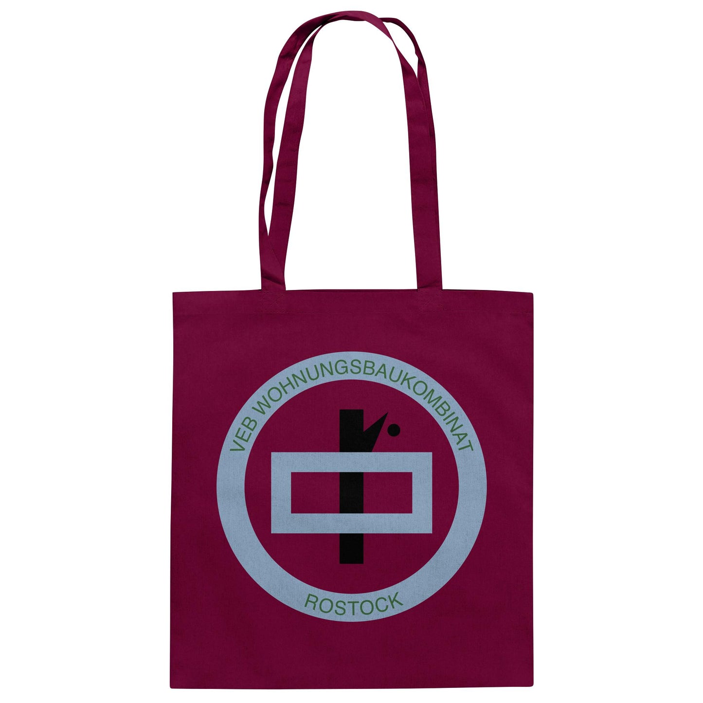 DDR Ostalgie Baumwolltasche • VEB WOHNUNGSBAUKOMBINAT ROSTOCK