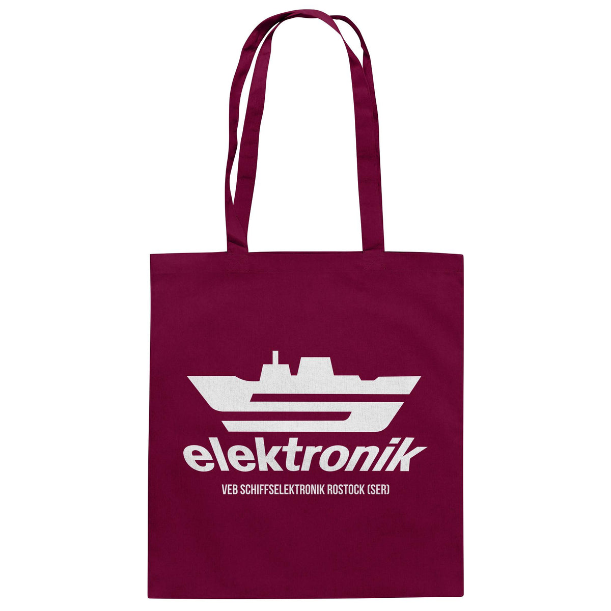 DDR Ostalgie Baumwolltasche • VEB SCHIFFSELEKTRONIK ROSTOCK