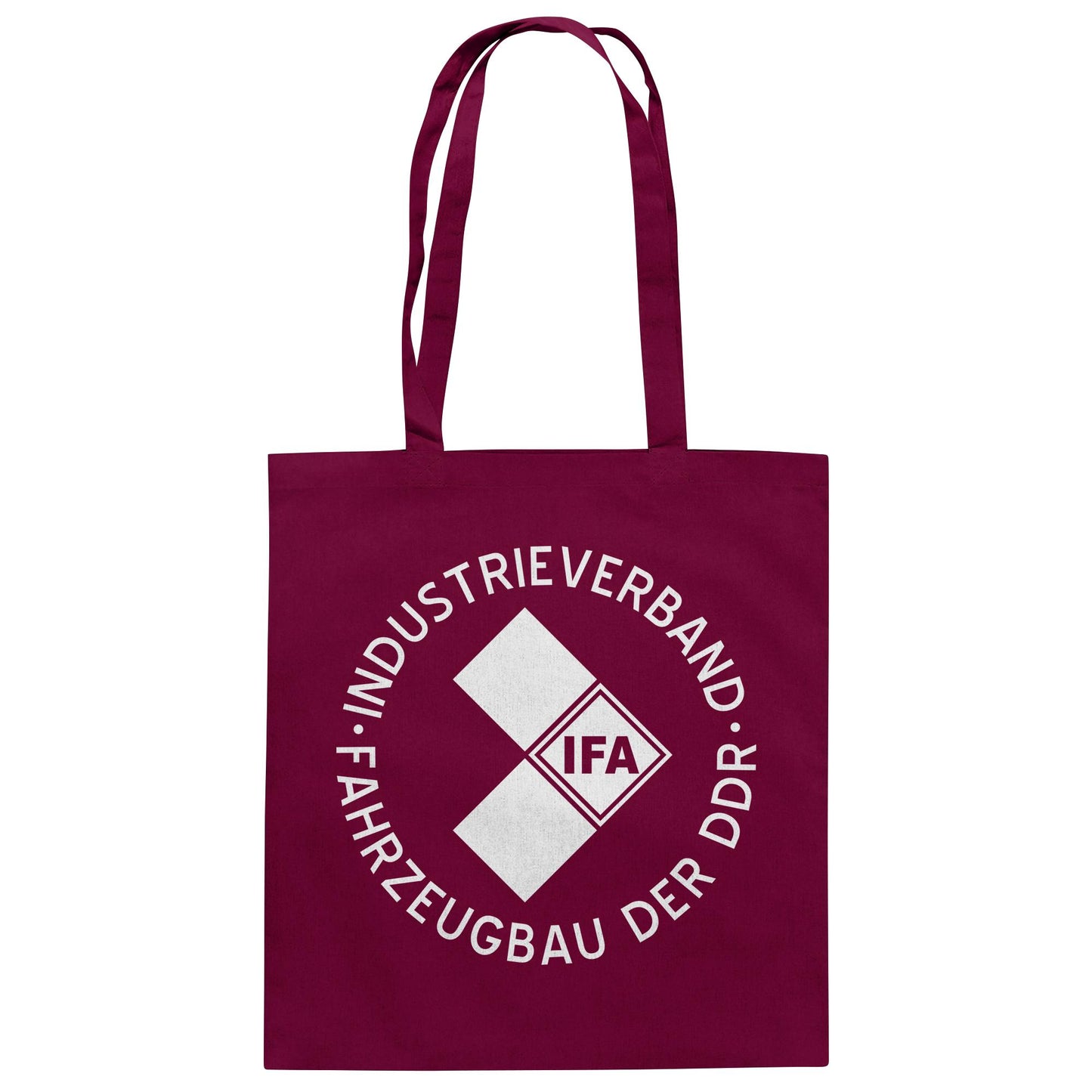 DDR Ostalgie Baumwolltasche • IFA INDUSTRIEVERBAND FAHRZEUGBAU ( LOGO 1970er) - dunkel