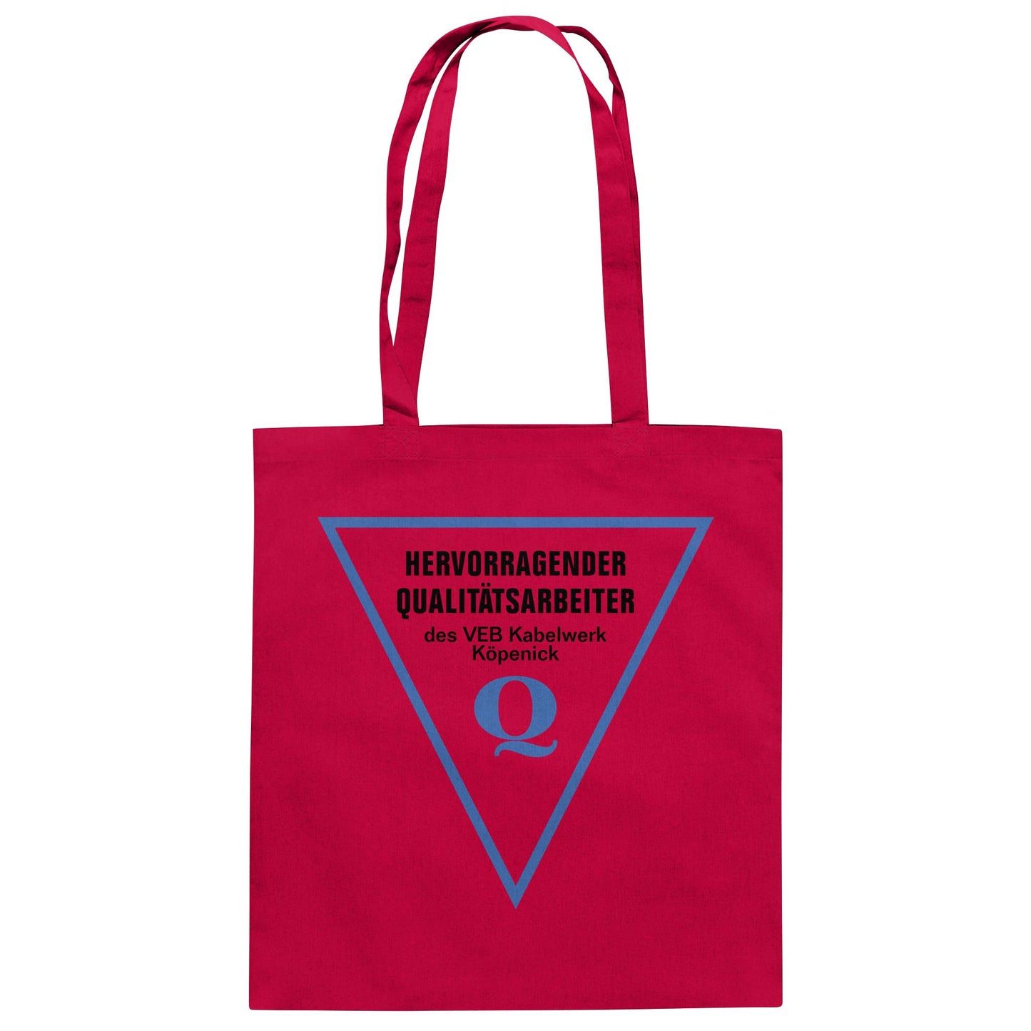 DDR Ostalgie Baumwolltasche • HERVORRAGENDER QUALITÄTSARBEITER DES VEB KABELWERK KÖPENICK