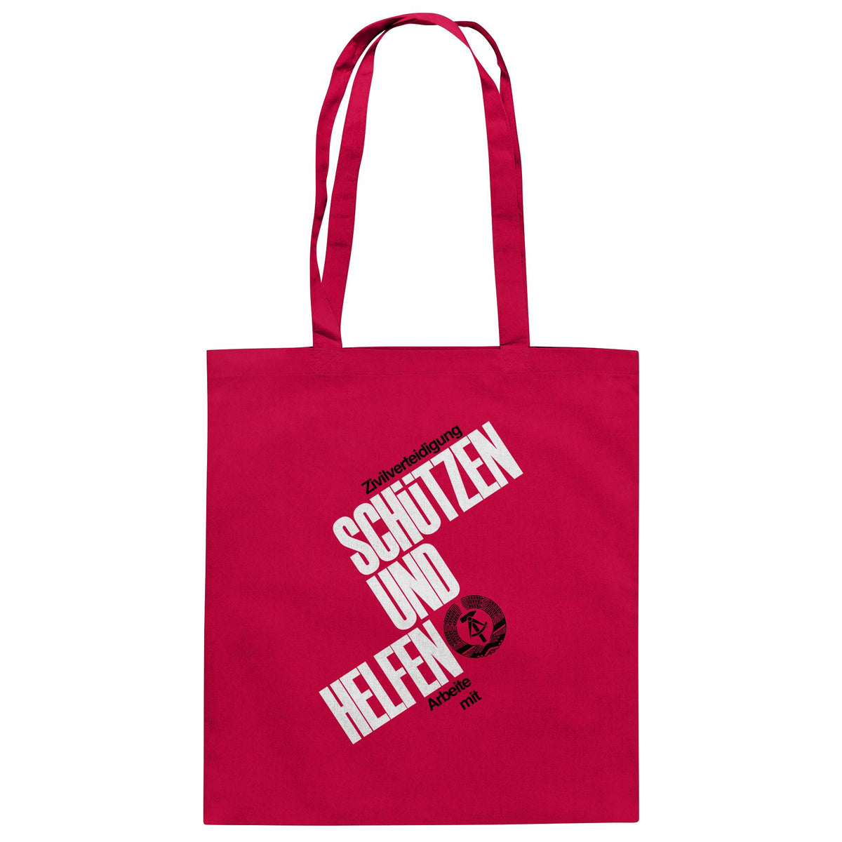 DDR-ZIVILVERTEIDIGUNG (ORIGINAL-PLAKAT) | DDR Ostalgie Baumwolltasche