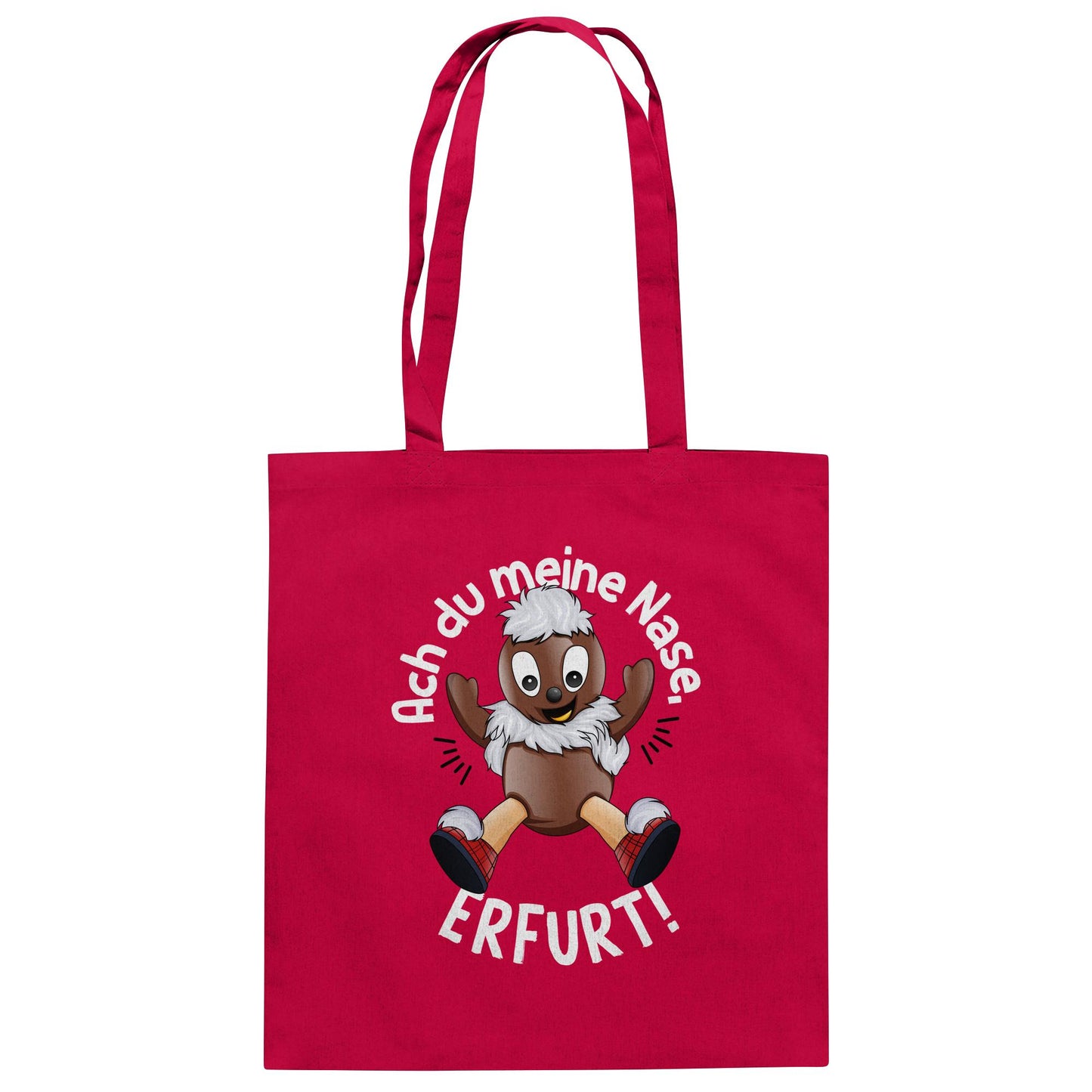 Pitti Stadt Nicki (Baumwolltasche) • ACH DU MEINE NASE ERFURT!