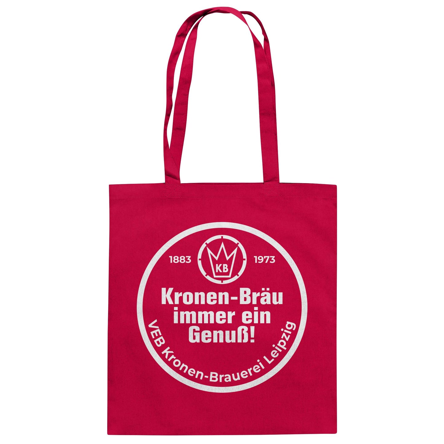 DDR Ostalgie Baumwolltasche • VEB KRONEN-BRAUEREI BIER LEIPZIG