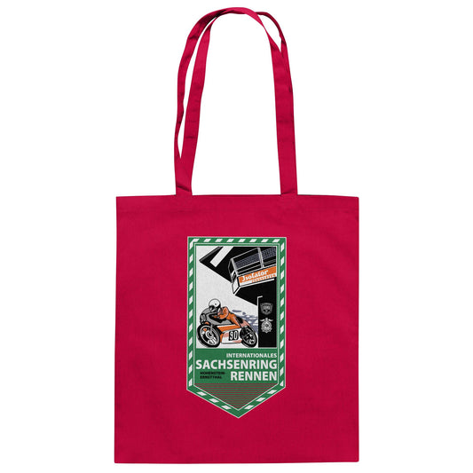 DDR Ostalgie Baumwolltasche • SACHSENRING-RENNEN ZWICKAU 1990 (ORIGINAL-WIMPEL)