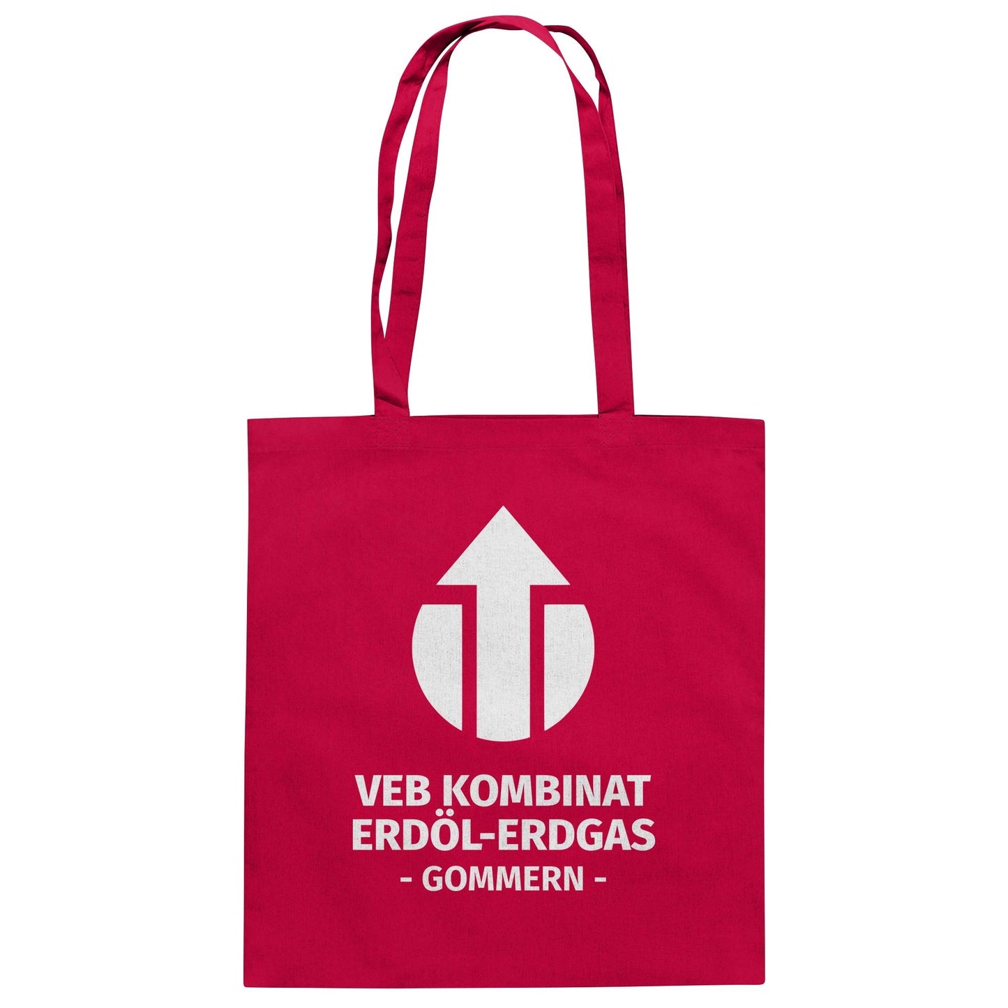 DDR Ostalgie Baumwolltasche • VEB KOMBINAT ERDÖL-ERDGAS GOMMERN