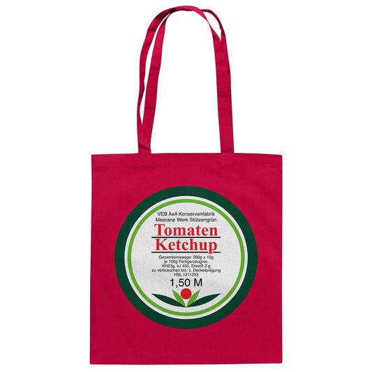 DDR Ostalgie Baumwolltasche • VEB AXA KONSERVEN MEERANE - TOMATEN-KETCHUP