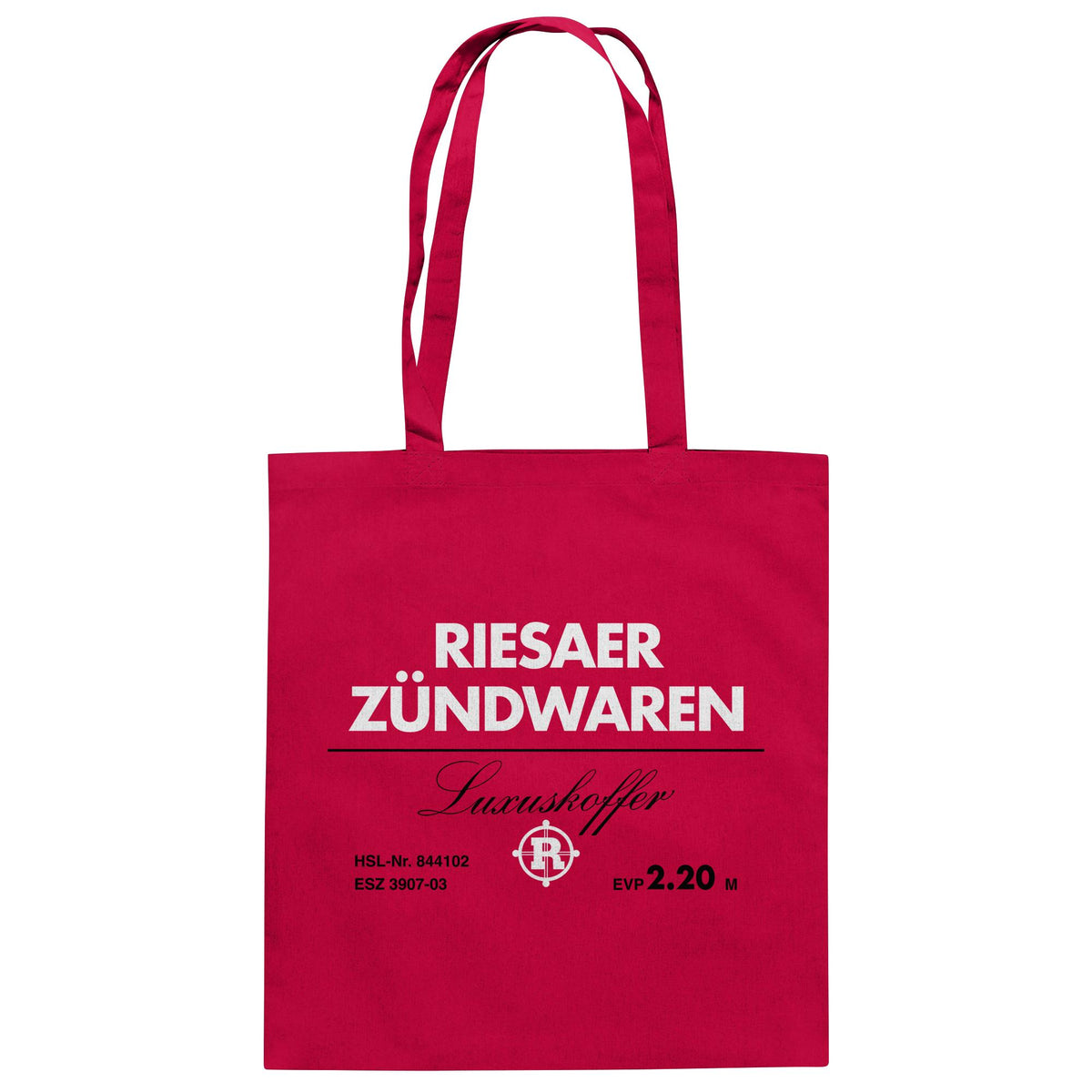 DDR Ostalgie Baumwolltasche • RIESAER ZÜNDWAREN LUXUSKOFFER